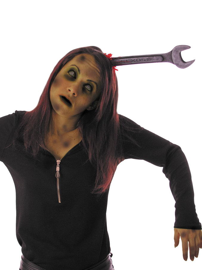 Serre-tête clé plate ensanglantée adulte Halloween