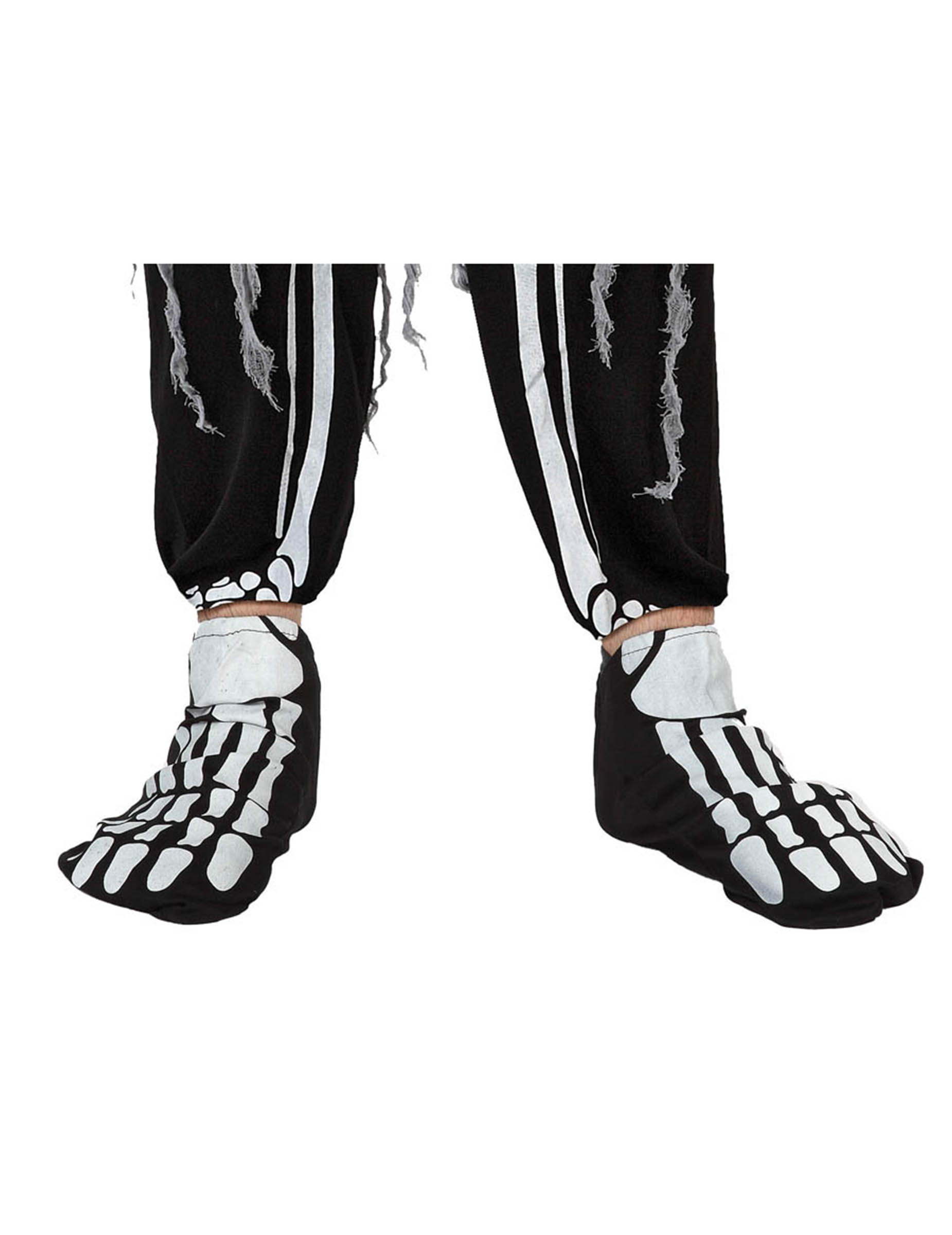 Sur-chaussures squelette adulte Halloween