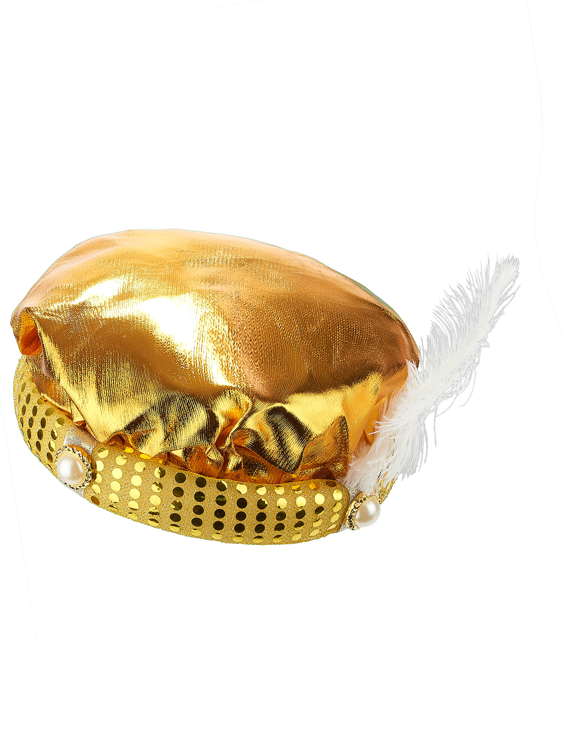 Coiffe turban doré sultan adulte