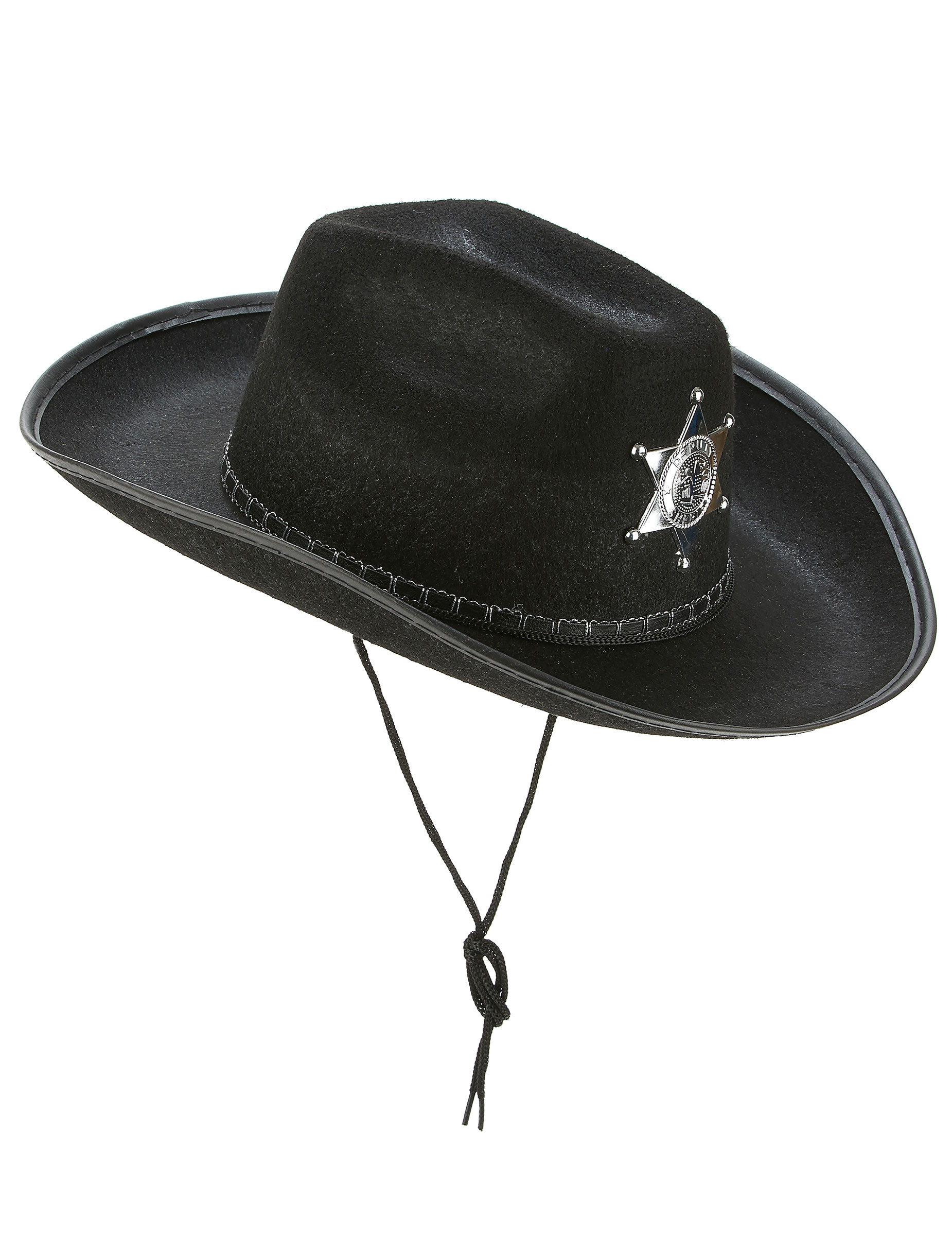 Chapeau Sherif noir adulte