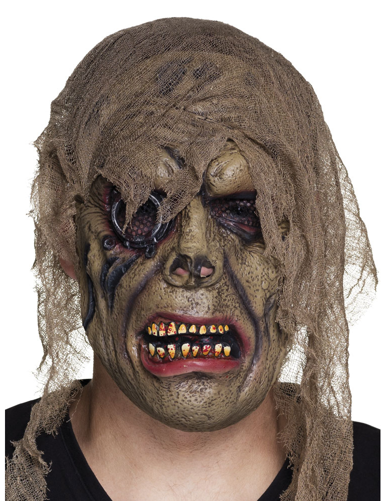 Masque latex zombie pirate adulte
