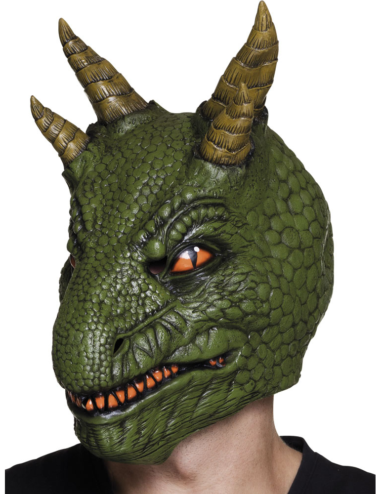 Masque latex dinosaure adulte