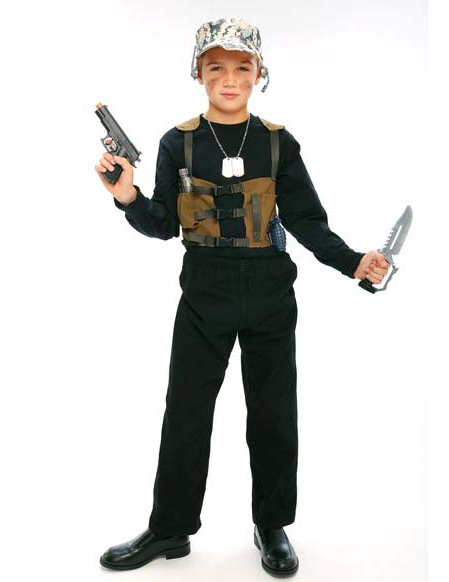 Kit soldat militaire enfant en plastique