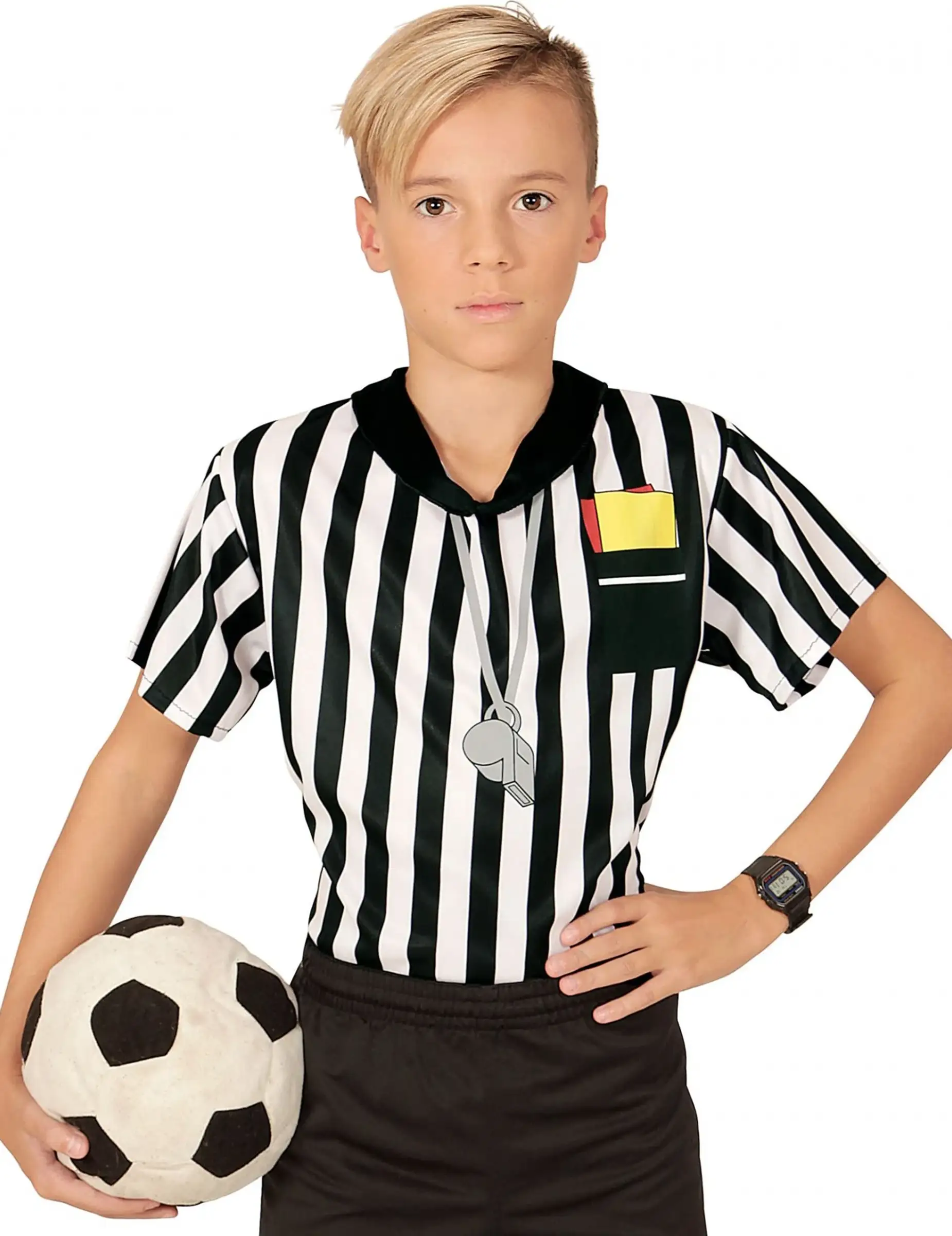 T-shirt arbitre de foot enfant