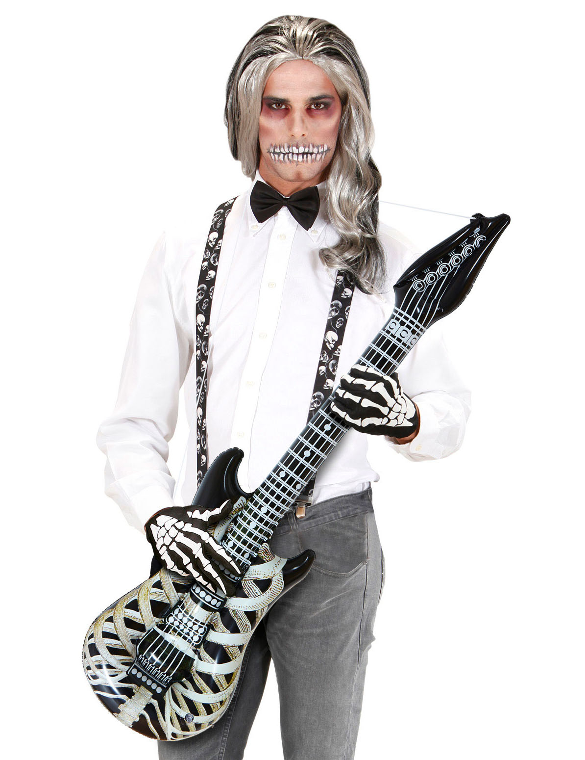 Guitare squelette gonflable 105 cm
