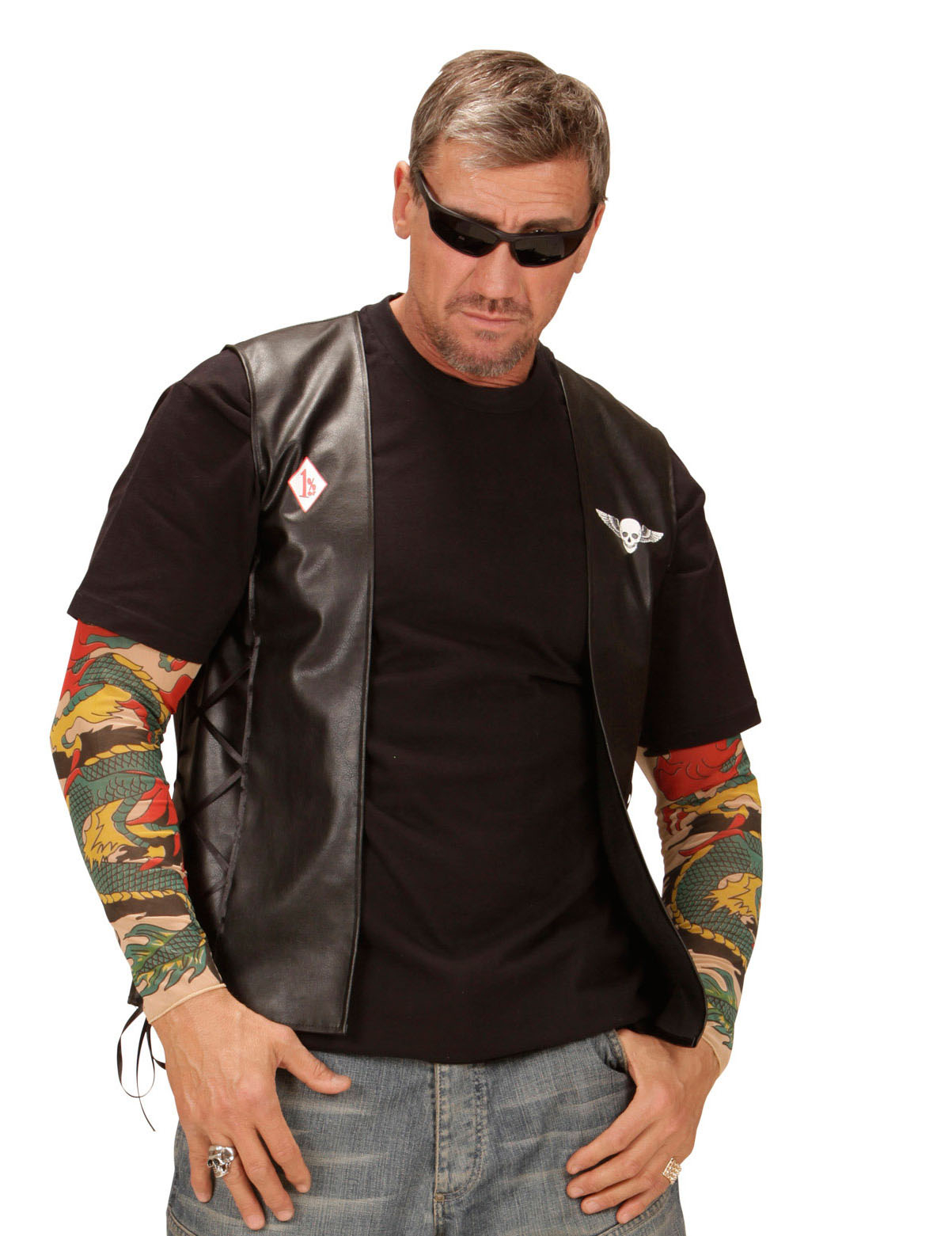 Gilet biker adulte
