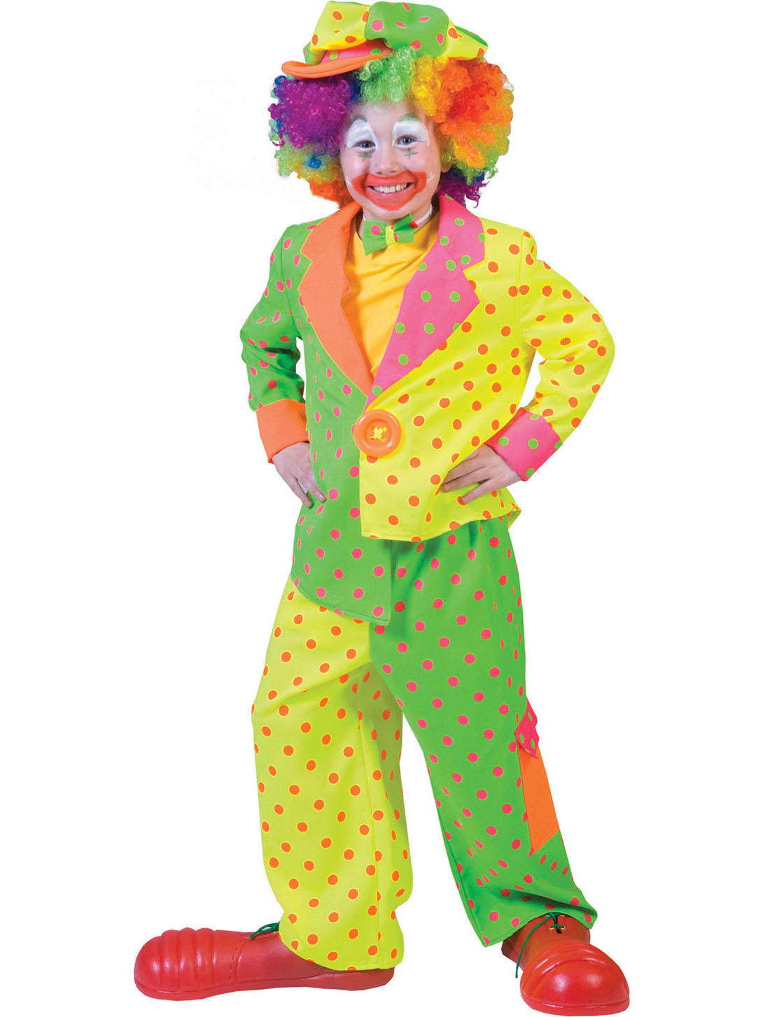 Déguisement clown à pois garçon