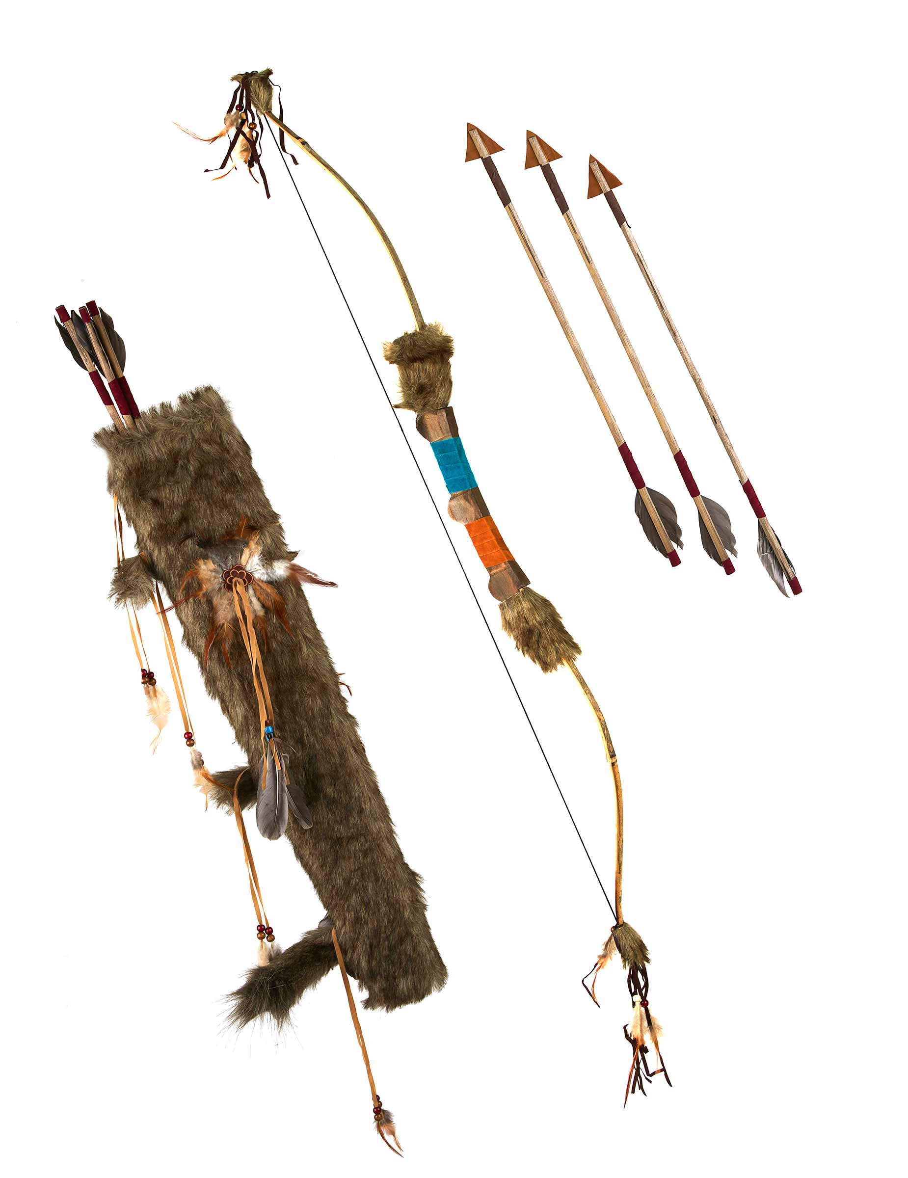 Arc avec fléches indien luxe 90 cm