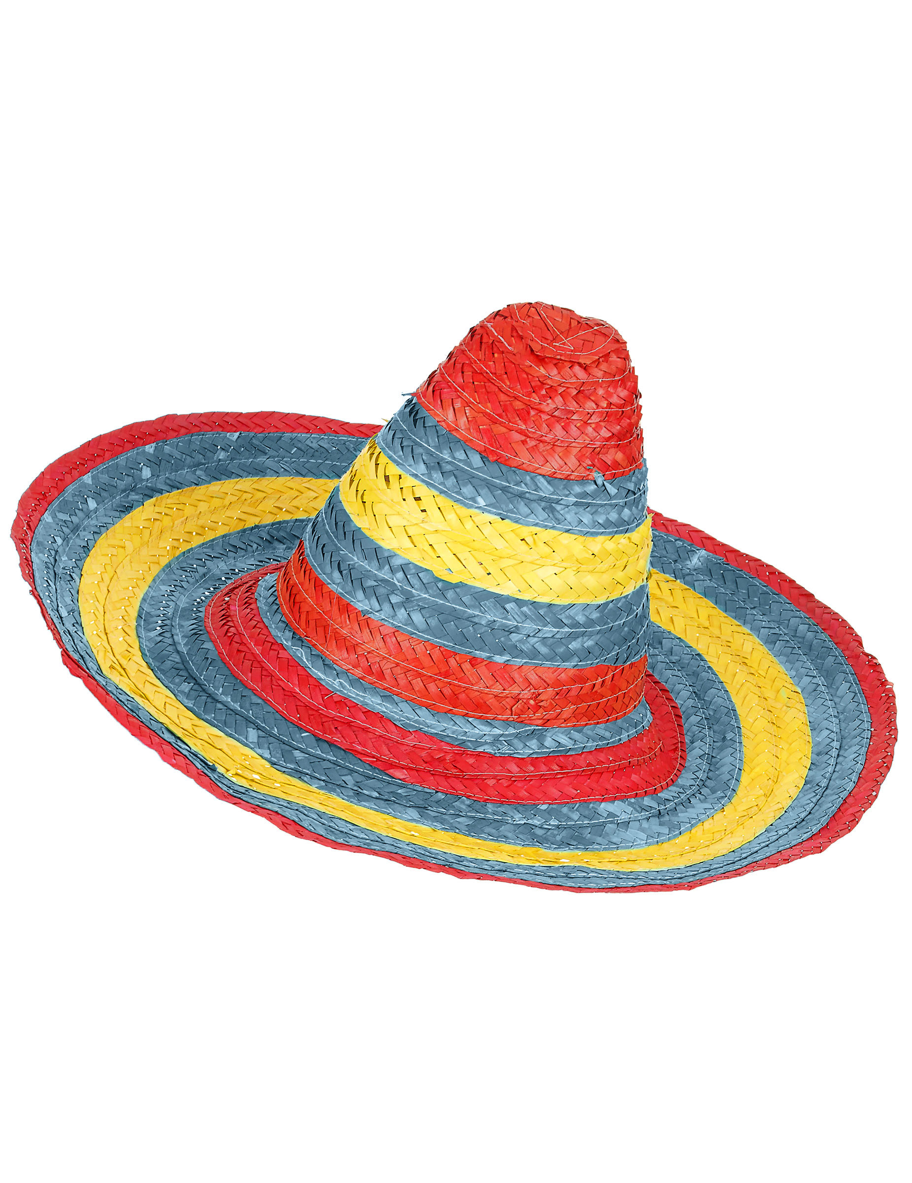 Sombrero Mexicain rouge-bleu-jaune adulte