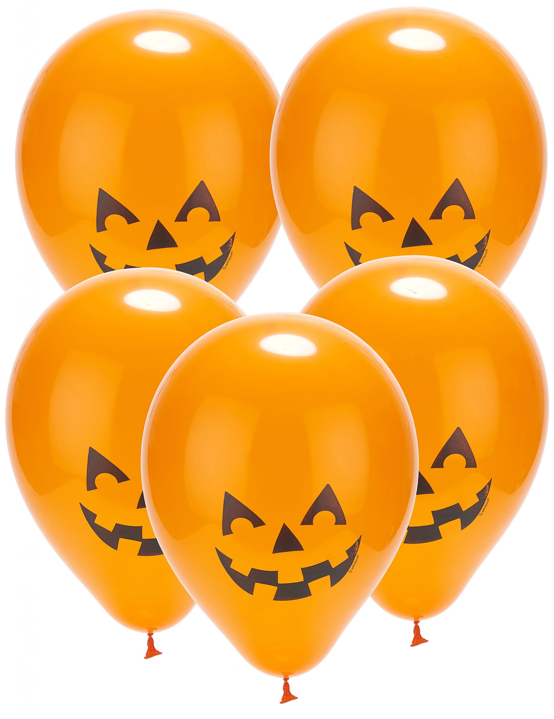 5 Ballons led citrouille Halloween