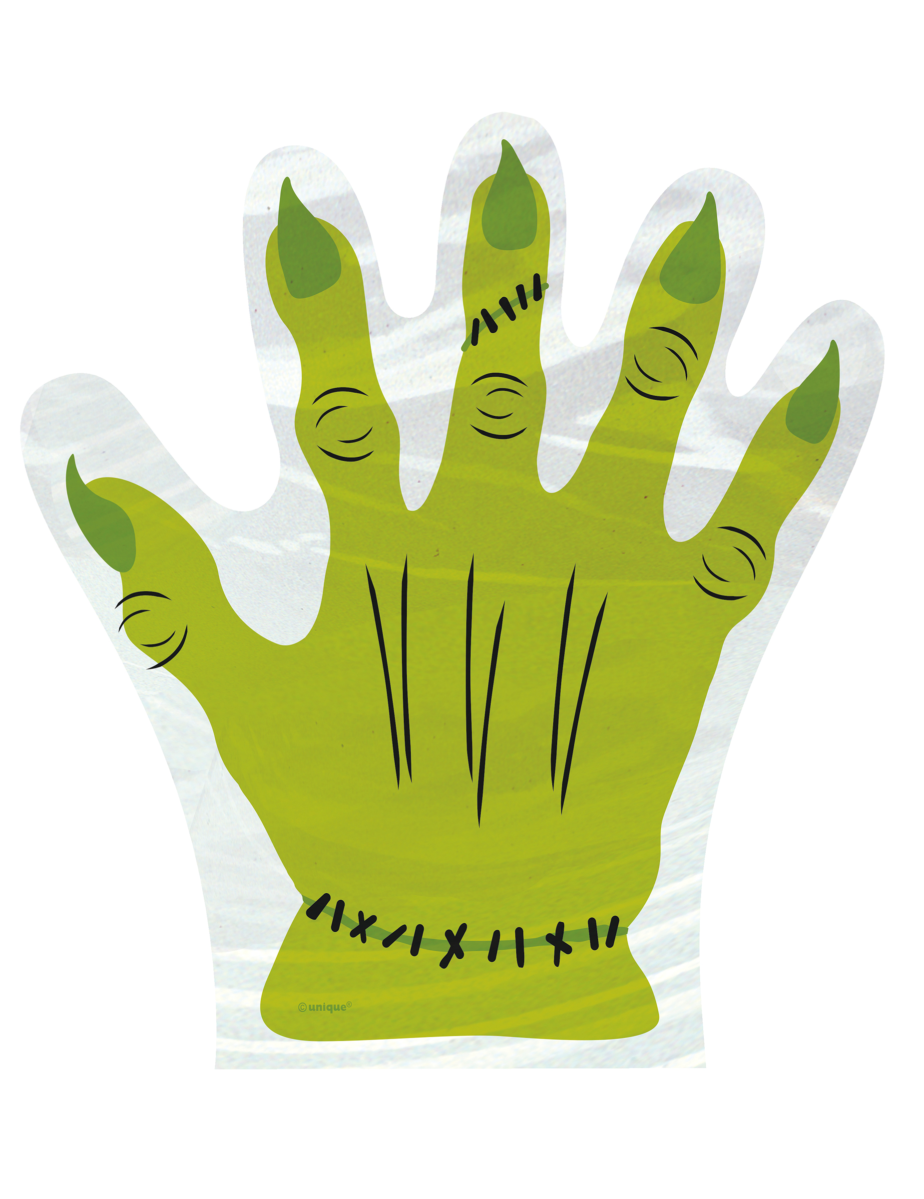 10 Sacs mains Frankensten Halloween
