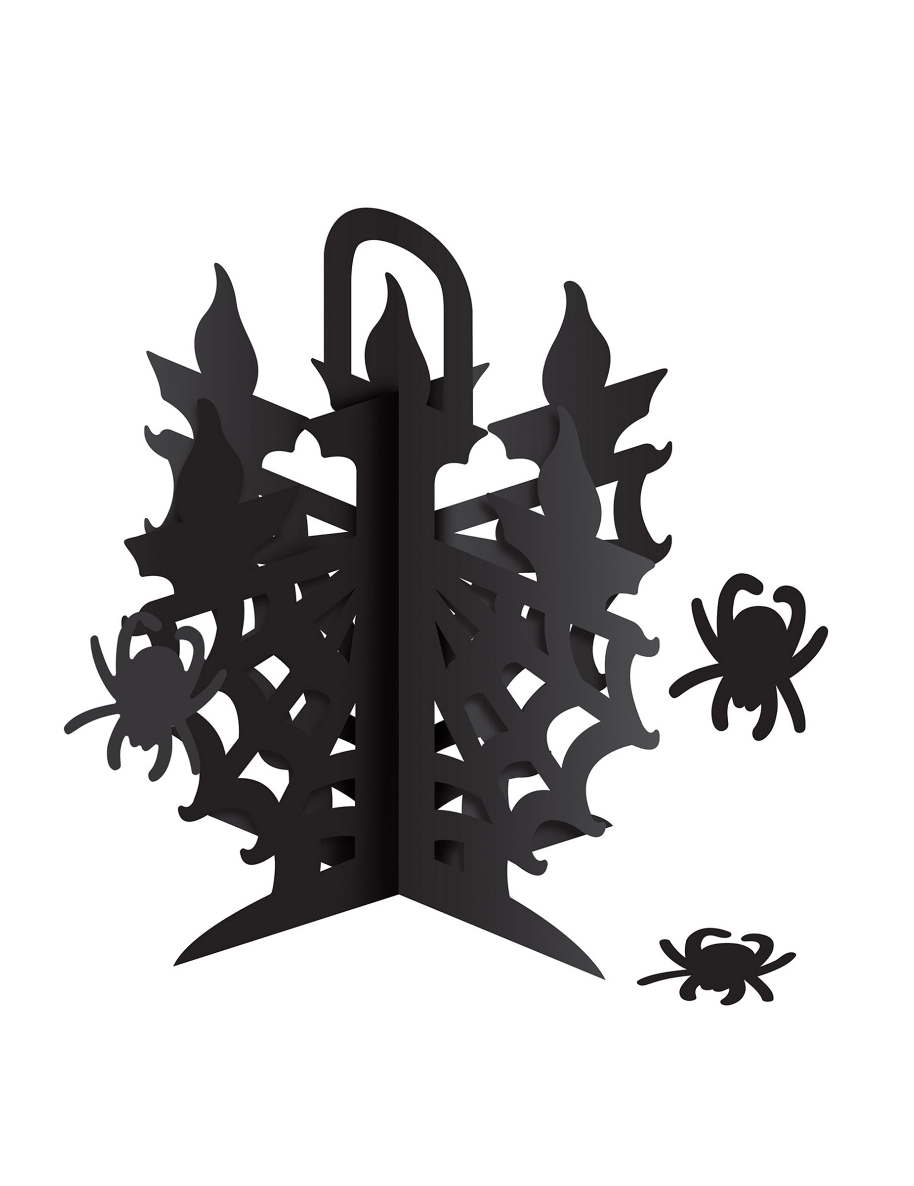 Centre de table chandelier avec araignées