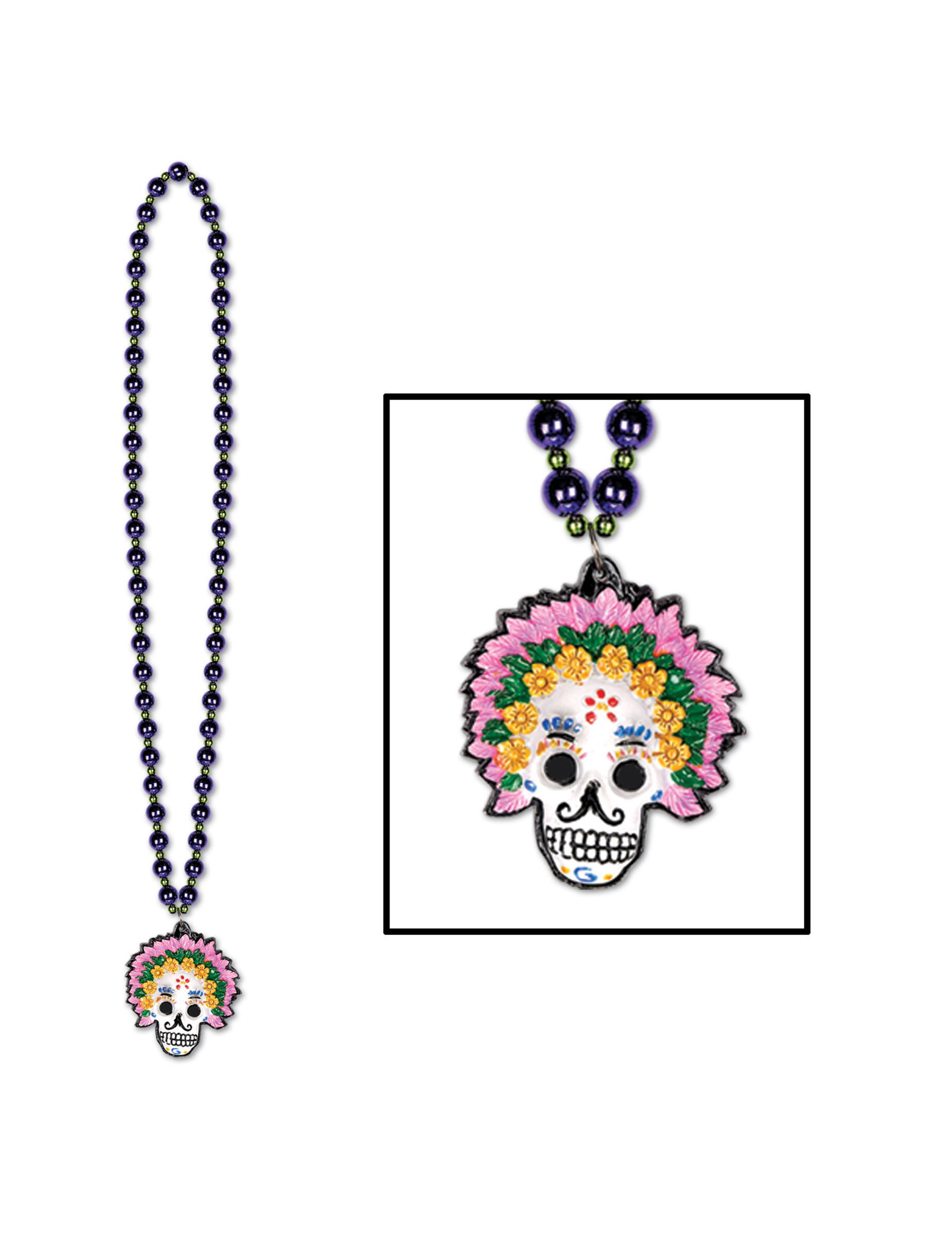 Médaillon Dia de los muertos