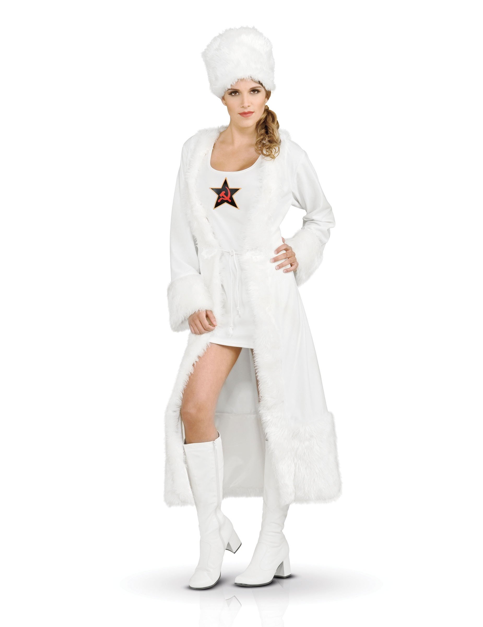 Déguisement femme russe blanc