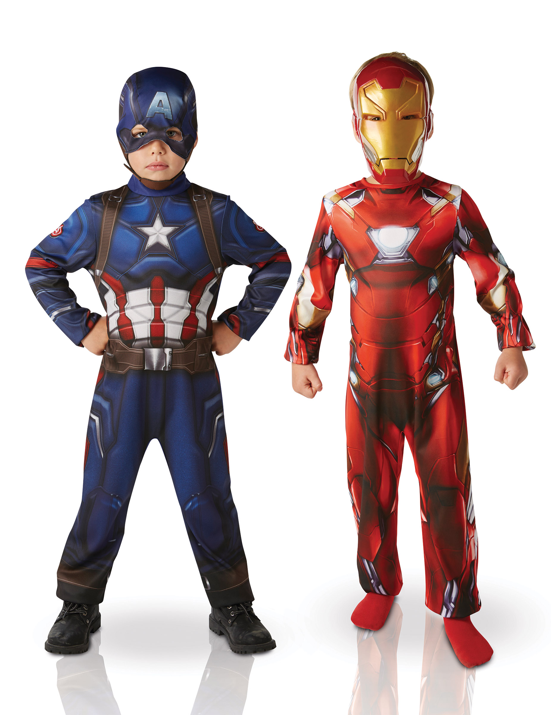 Déguisement duo Iron Man et Captain America Civil War enfant