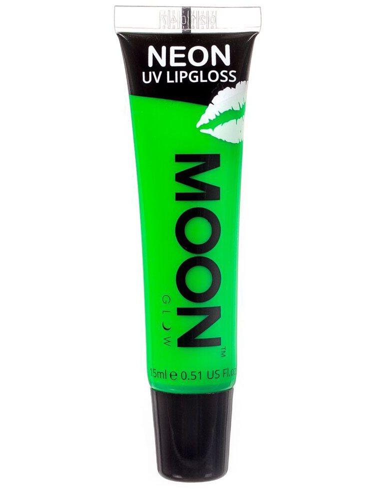 Rouge à lèvres vert fluo UV senteur pomme 15 ml Moonglow ©