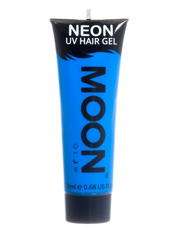 Gel cheveux bleu fluo UV 20 ml Moonglow ©