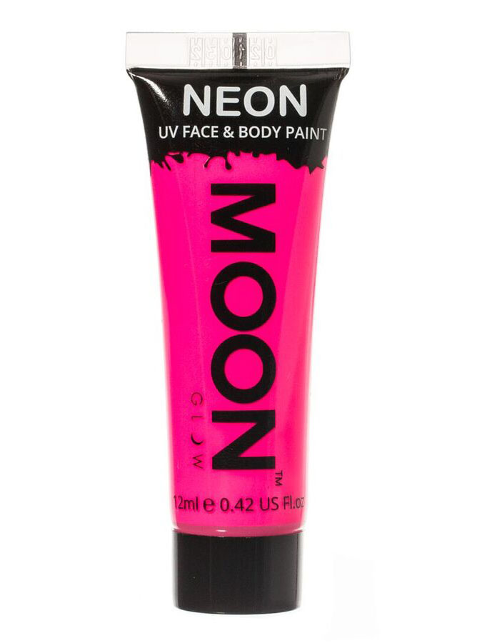 Gel visage et corps rose fluo UV 12 ml Moonglow ©
