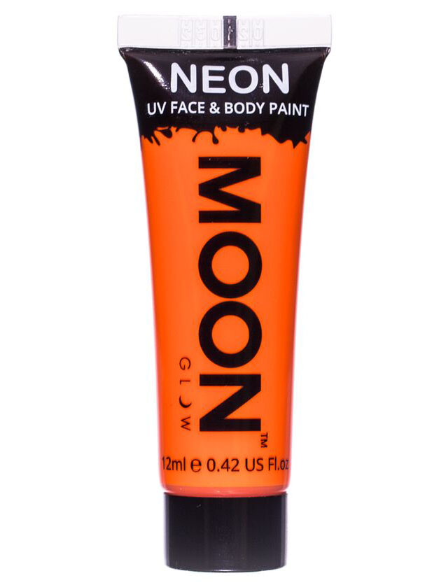 Gel visage et corps orange fluo UV 12 ml Moonglow ©