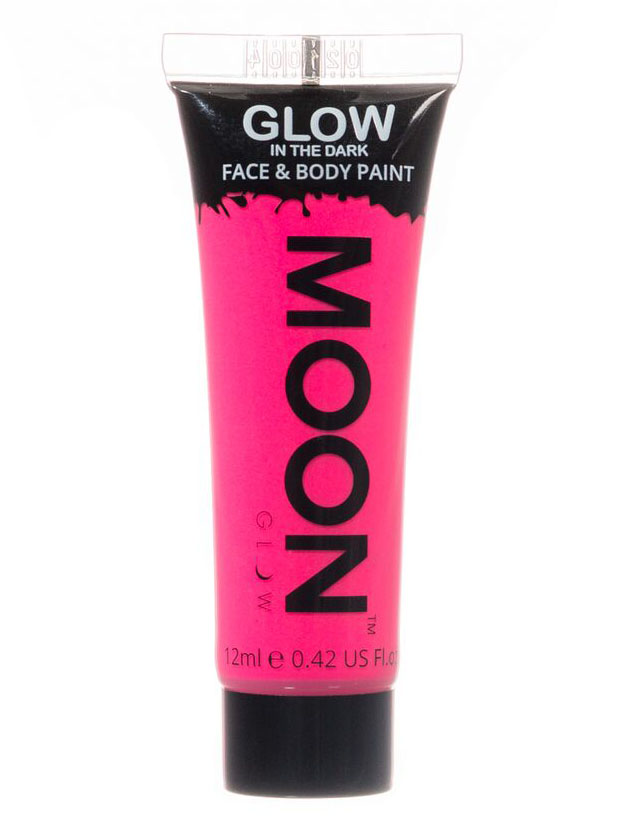 Gel visage et corps rose fluo phosphorescent 12 ml Moonglow ©
