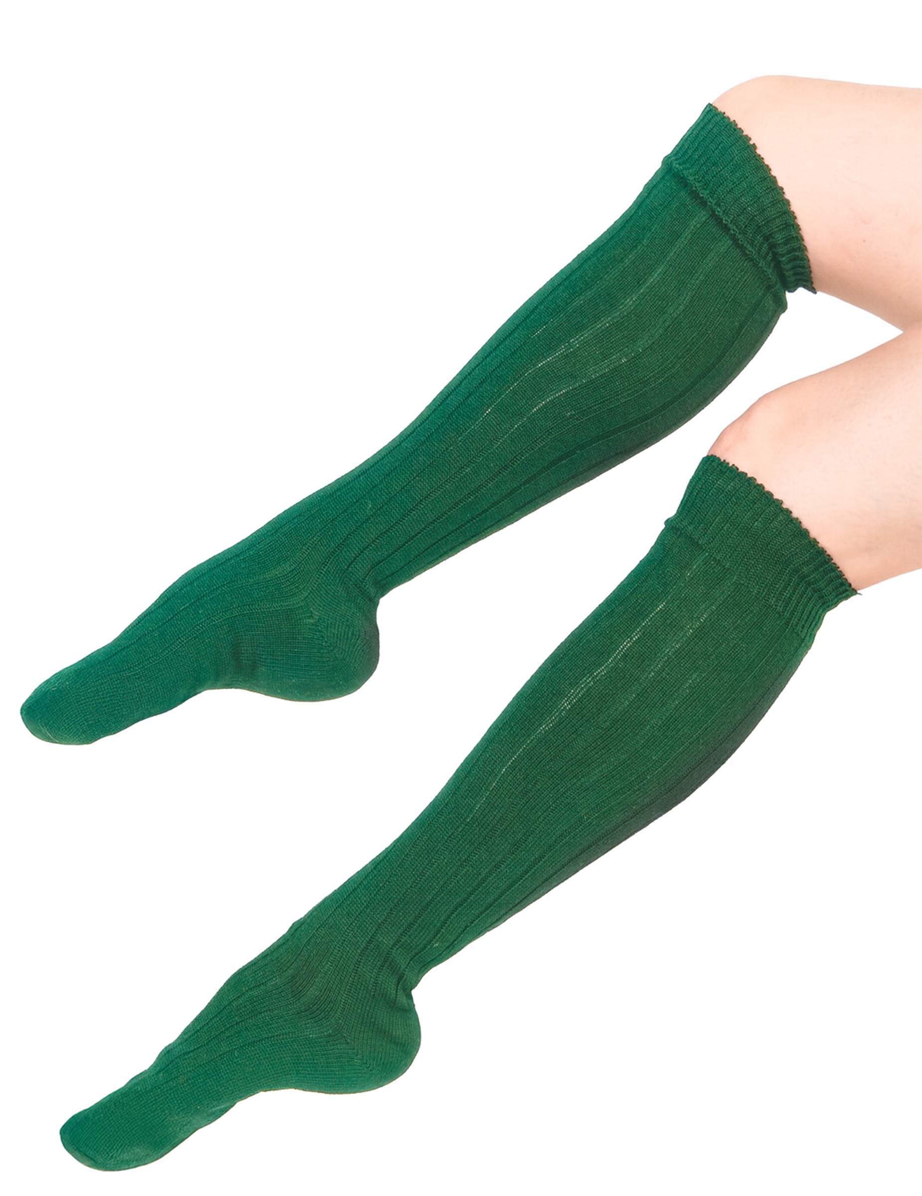 Chaussettes longues vertes 53 cm adulte