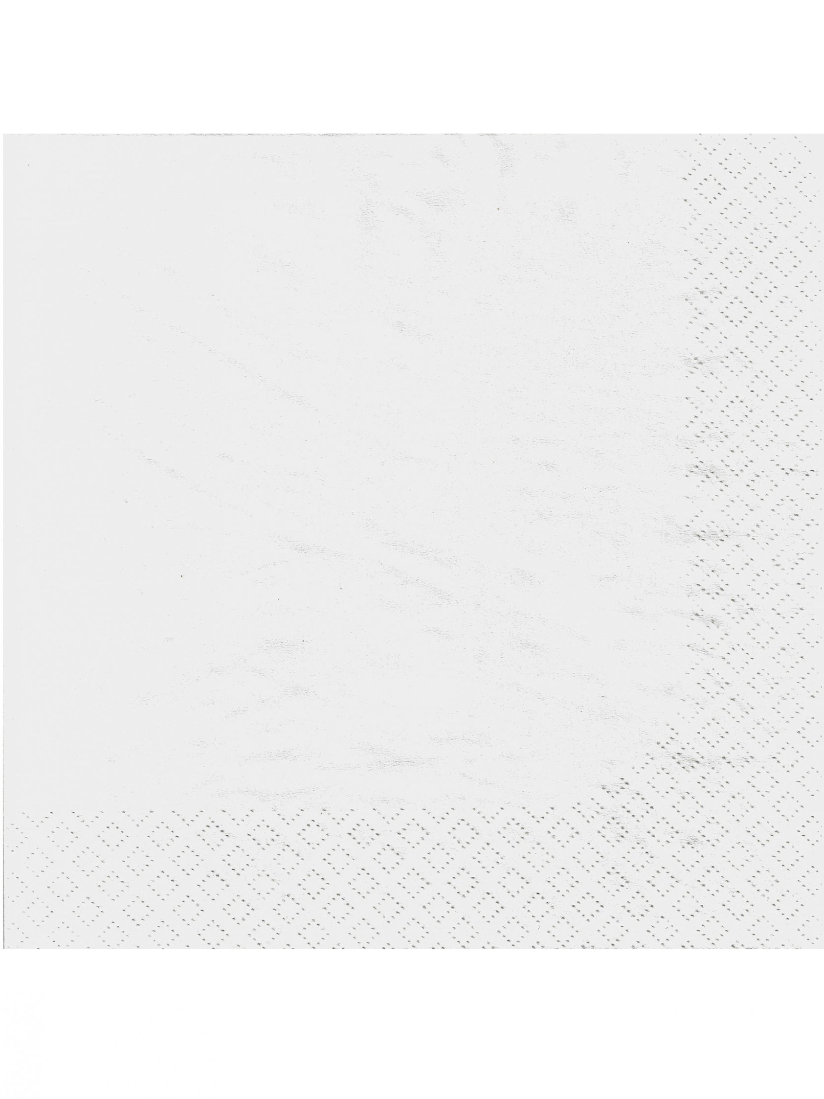 50 Serviettes en papier blanches 38 x 38 cm
