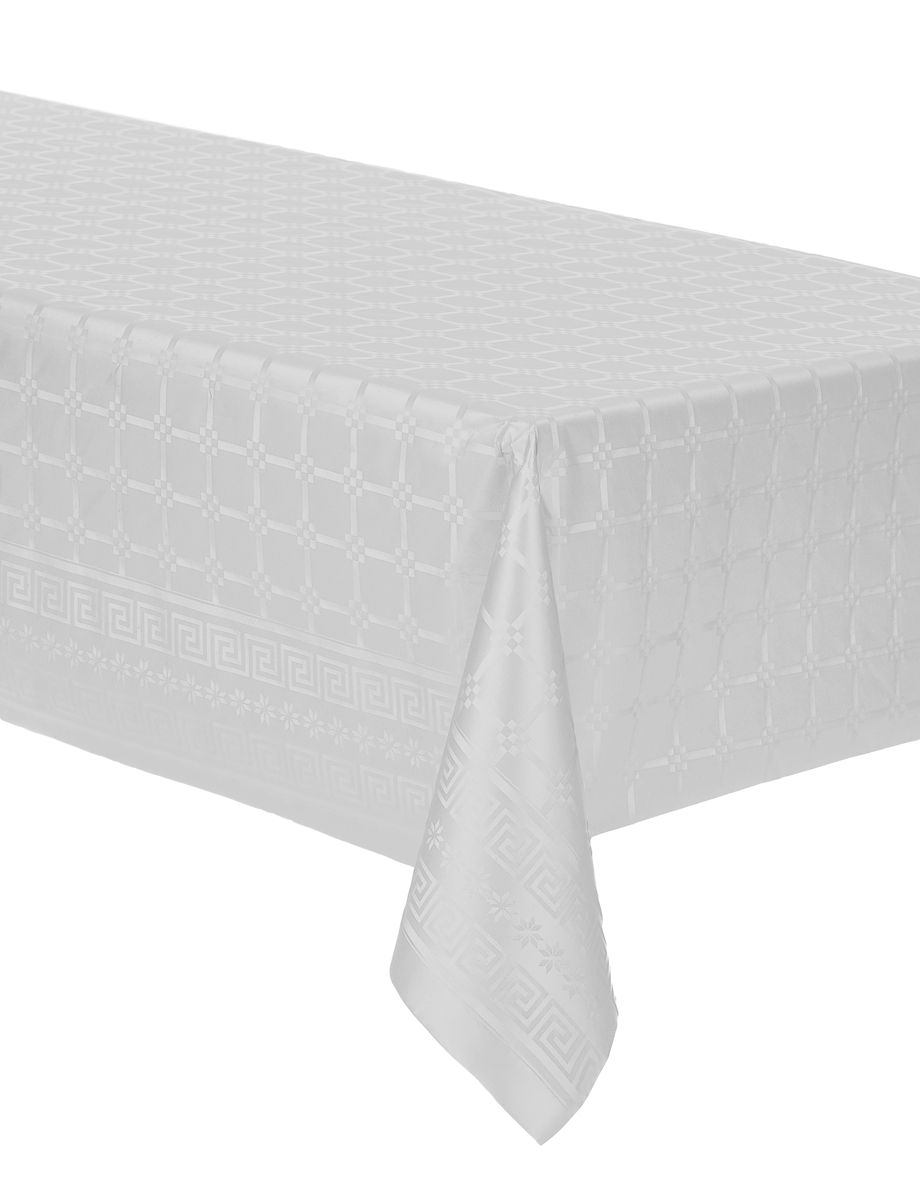 Nappe en rouleau papier damassé blanche 6 m