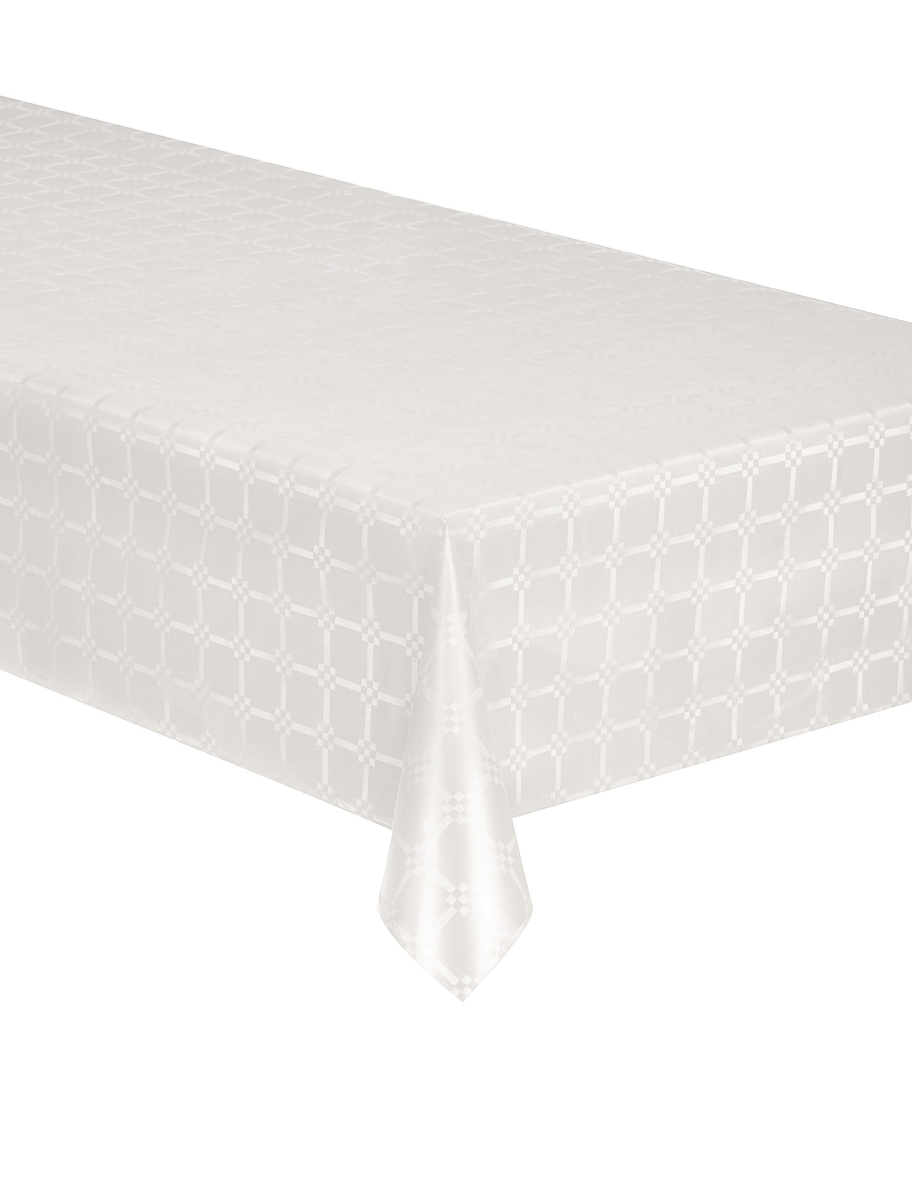 Nappe en rouleau papier damassé blanche 6 m