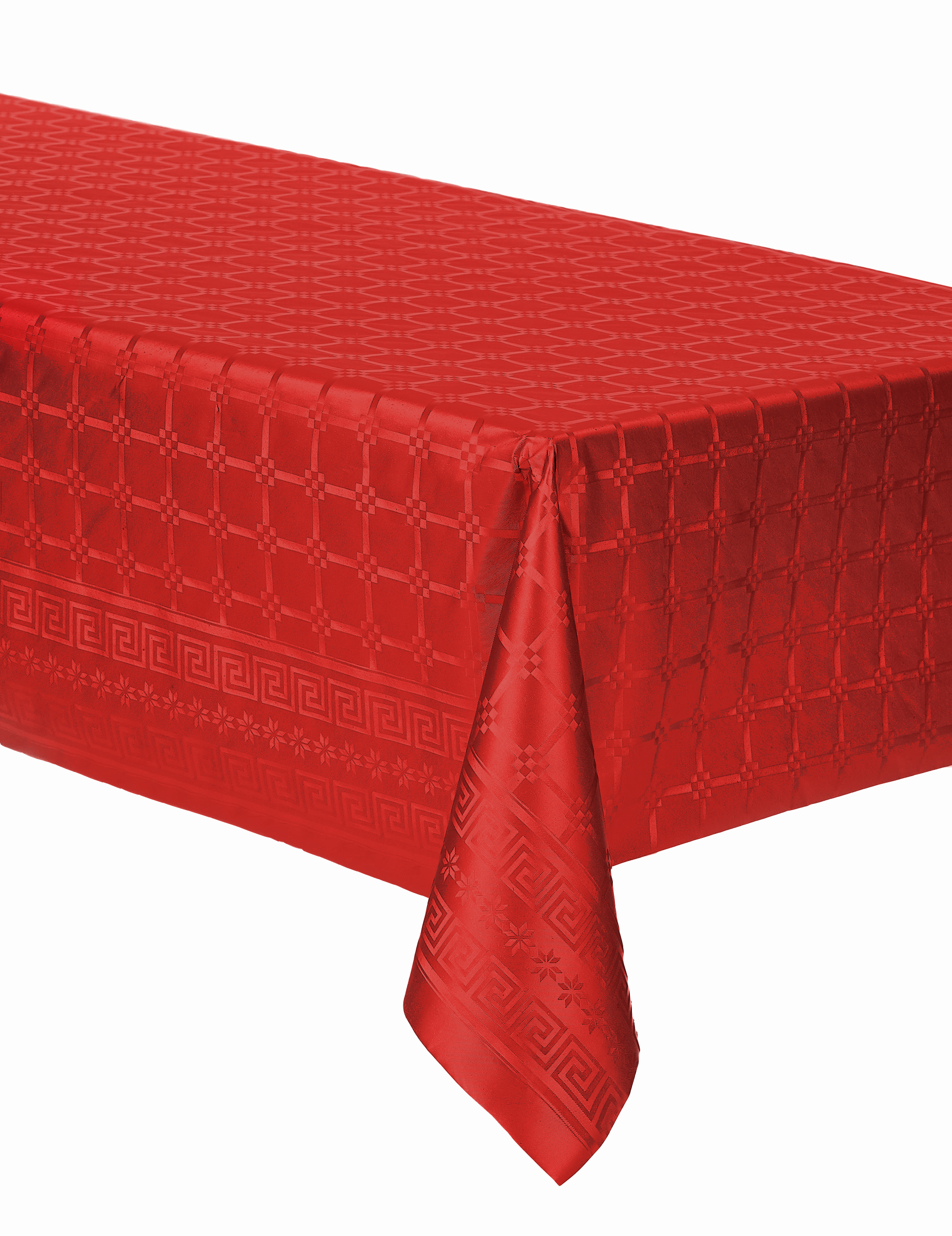Nappe en rouleau papier damassé rouge 6 m