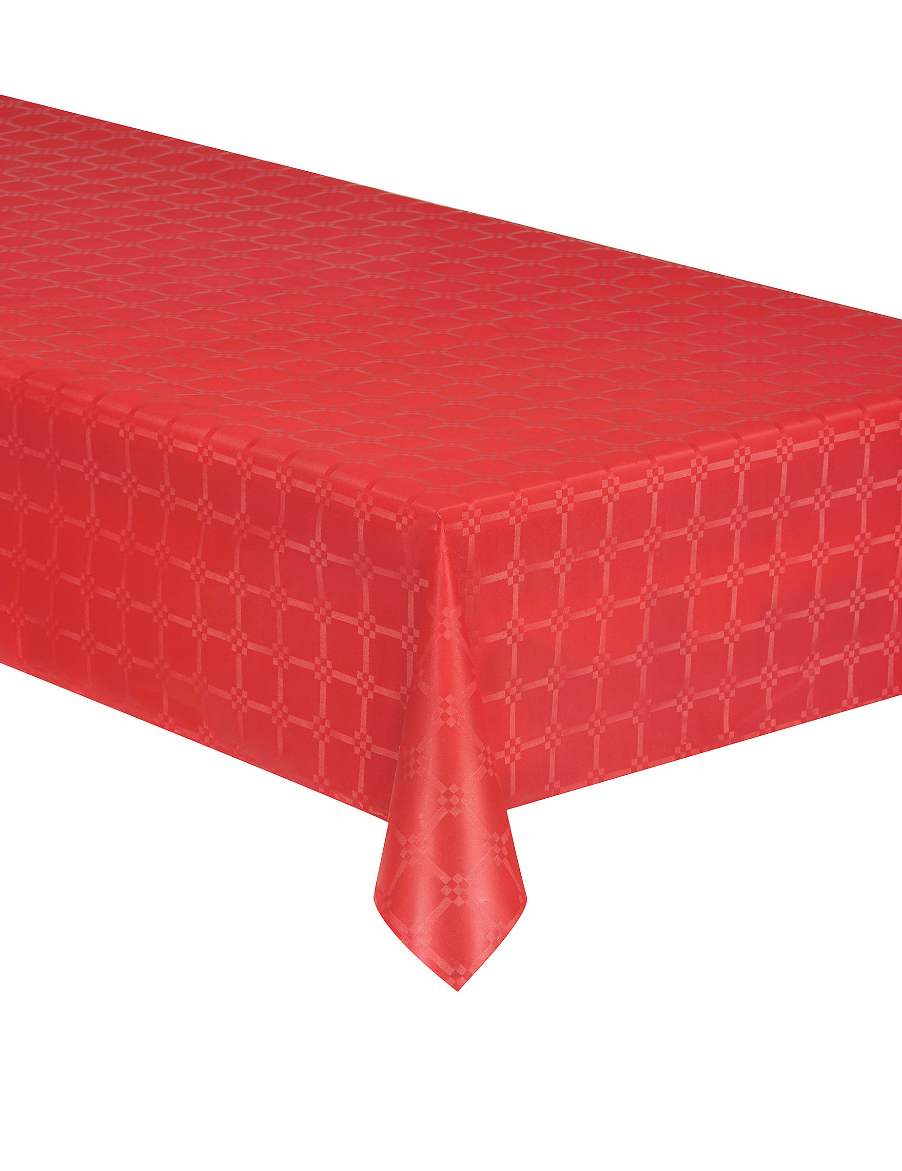 Nappe en rouleau papier damassé rouge 6 m