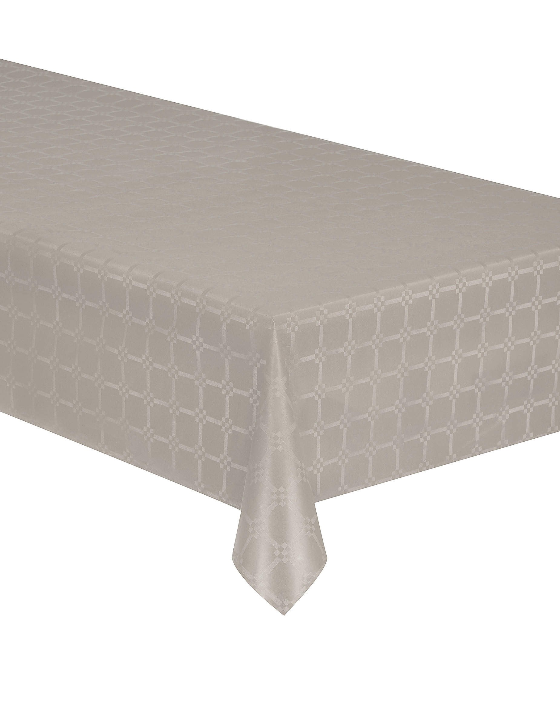 Nappe en rouleau papier damassé taupe 6 m