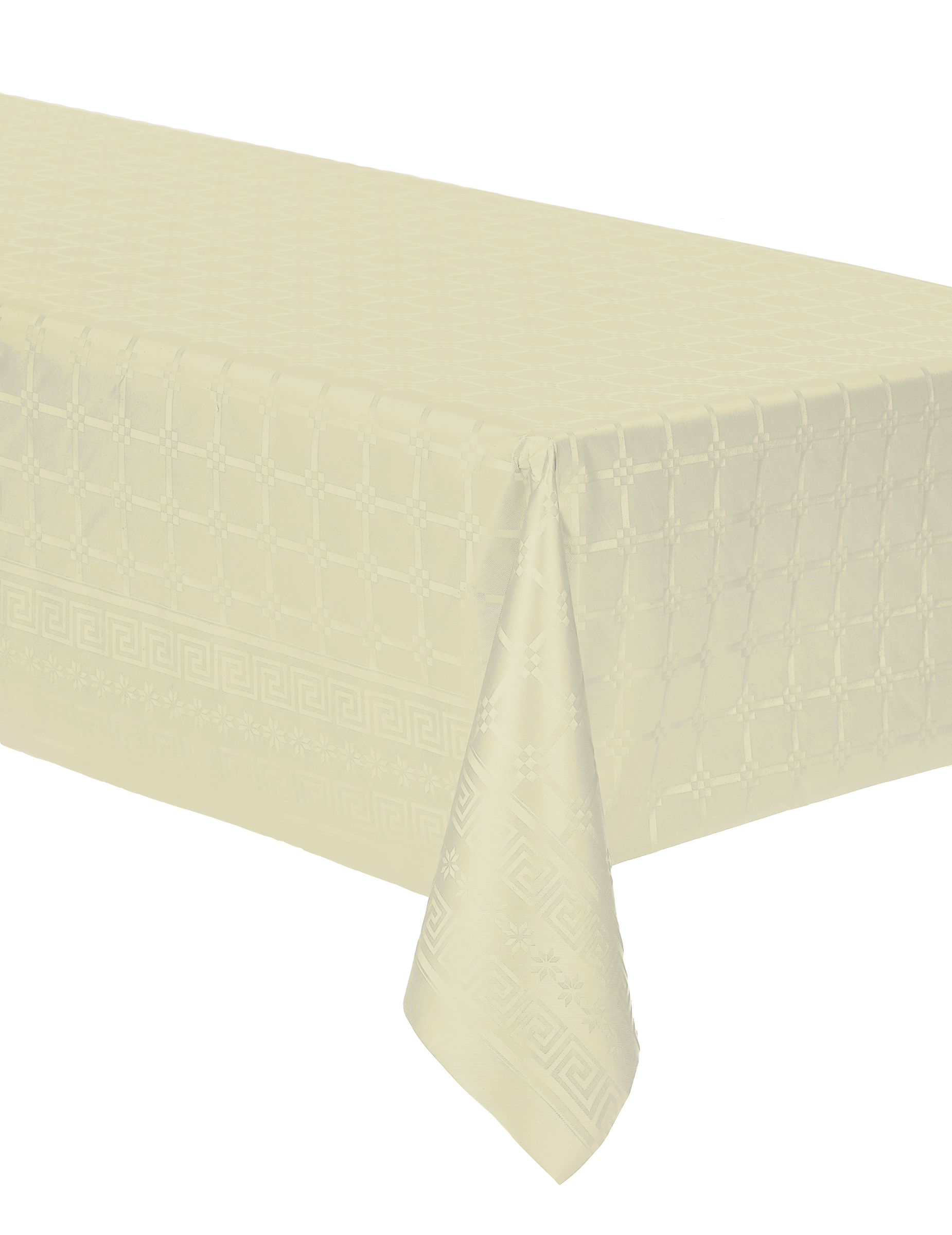 Nappe en rouleau papier damassé ivoire 6 m