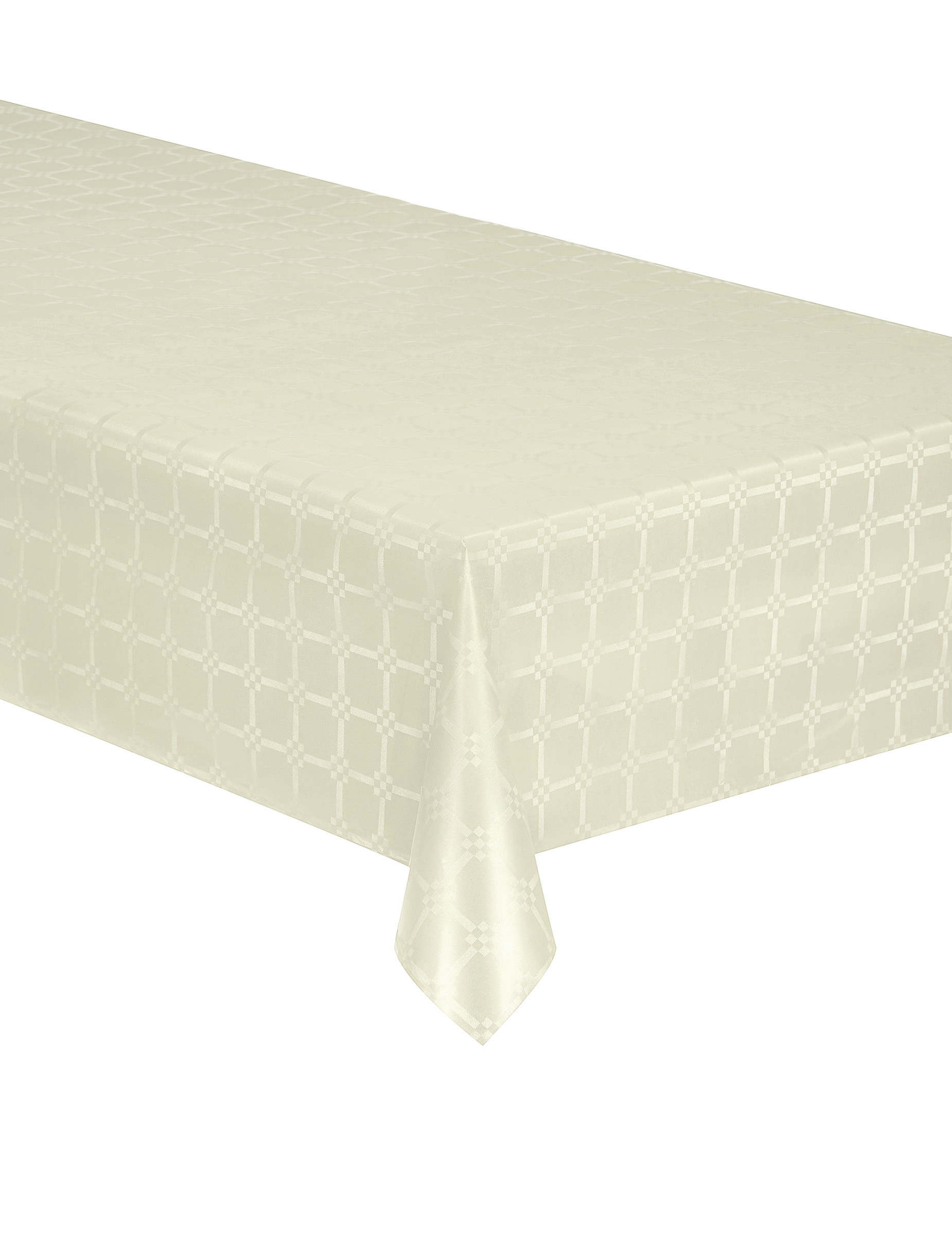 Nappe en rouleau papier damassé ivoire 6 m