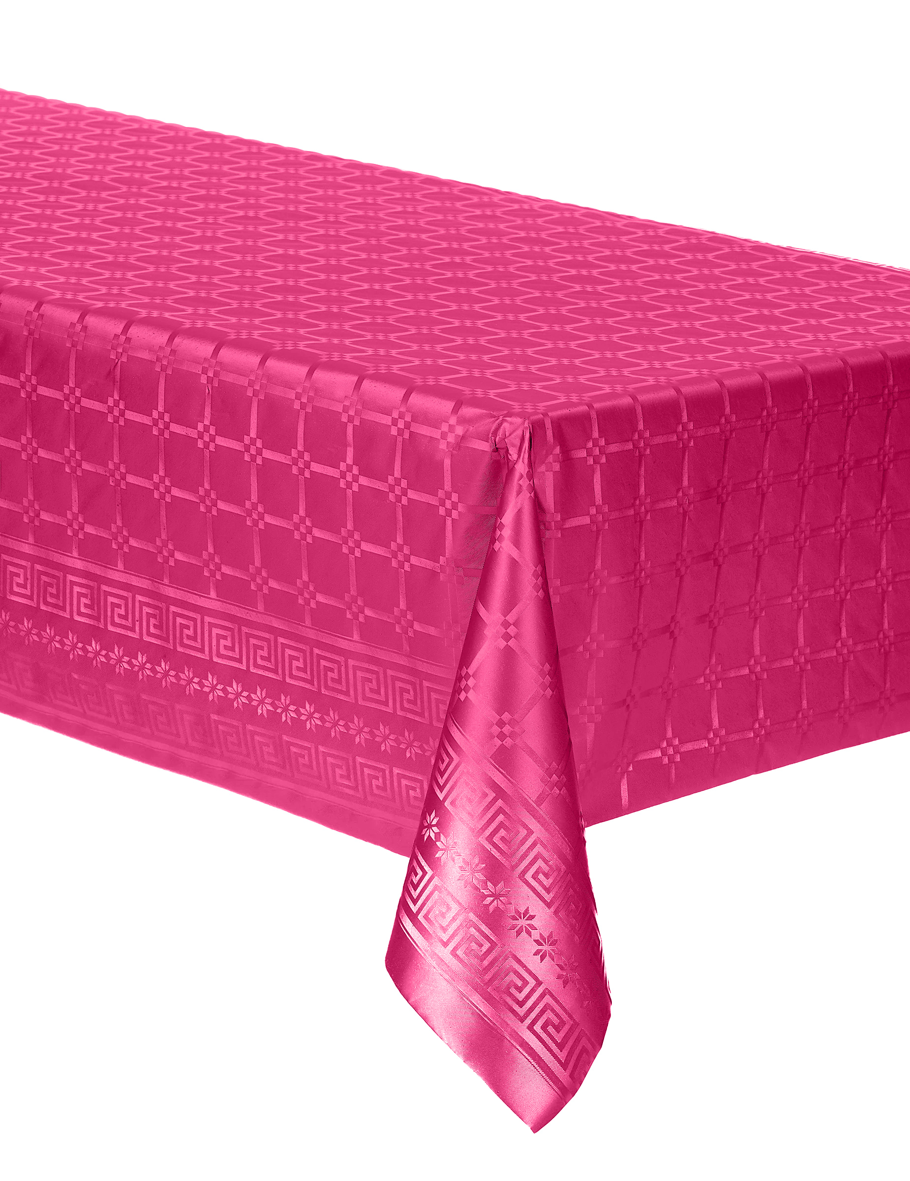 Nappe en rouleau papier damassé rose fuchsia 6 m