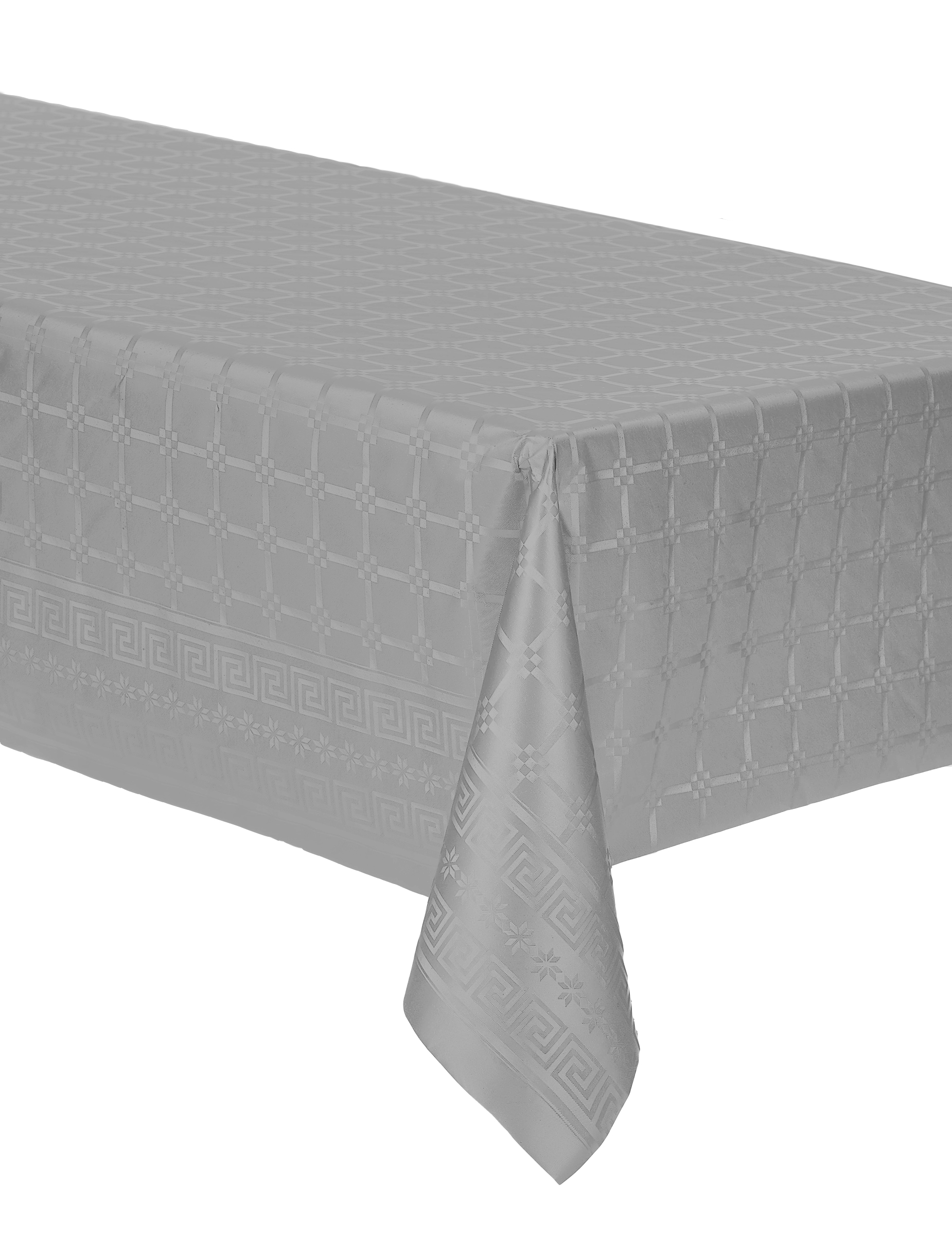 Nappe en rouleau papier damassé gris 6 m