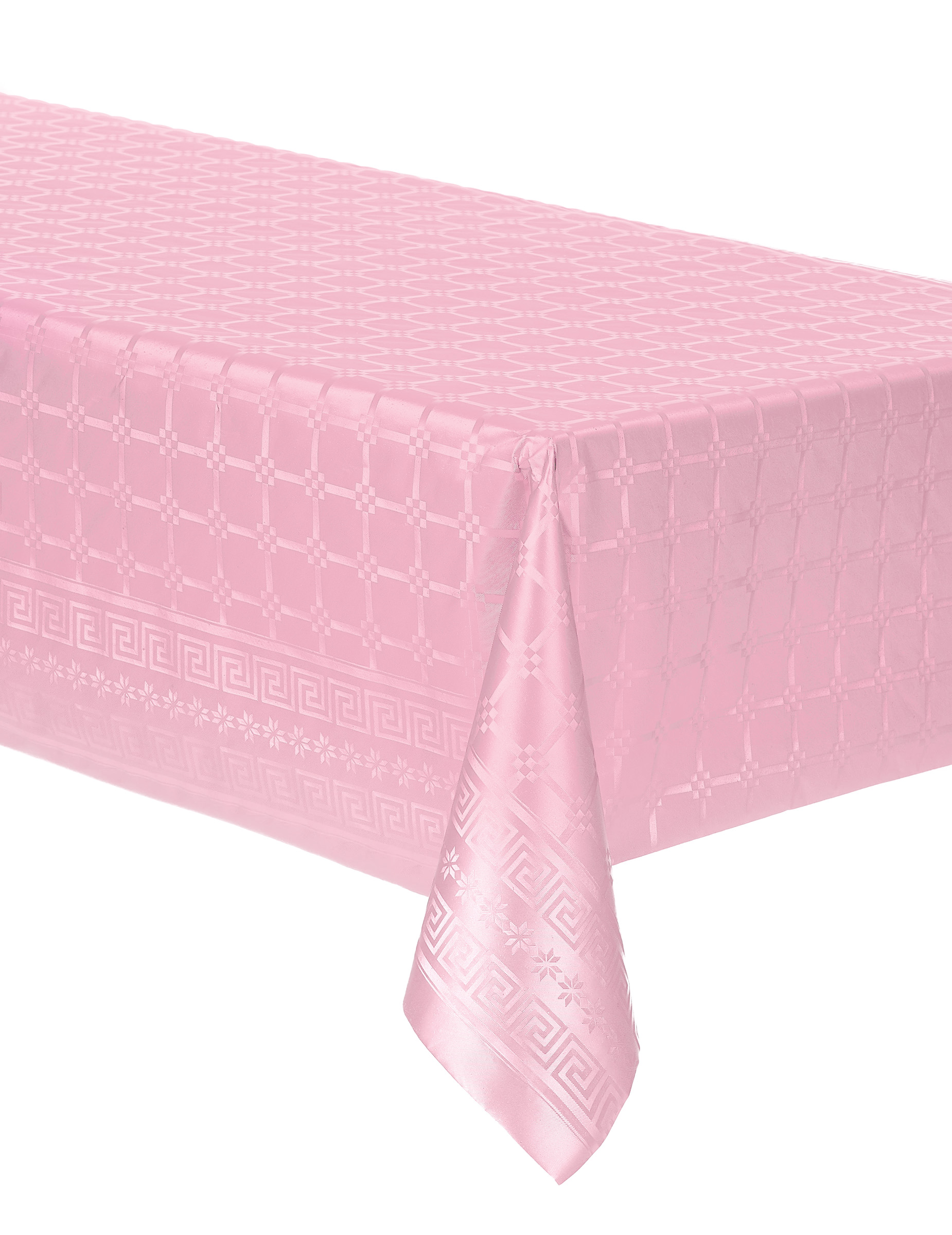 Nappe en rouleau papier damassé rose pastel 6 m