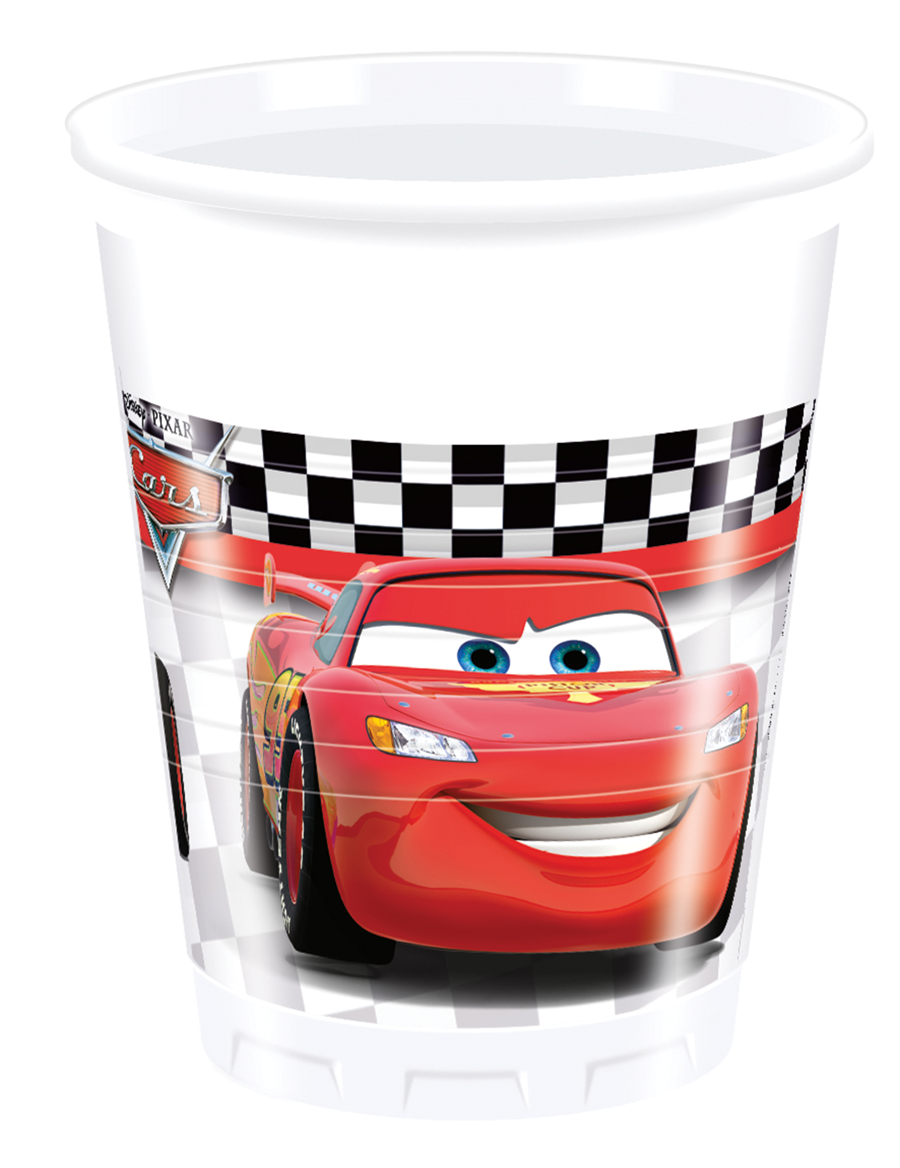 8 Gobelets en plastique Cars Formula