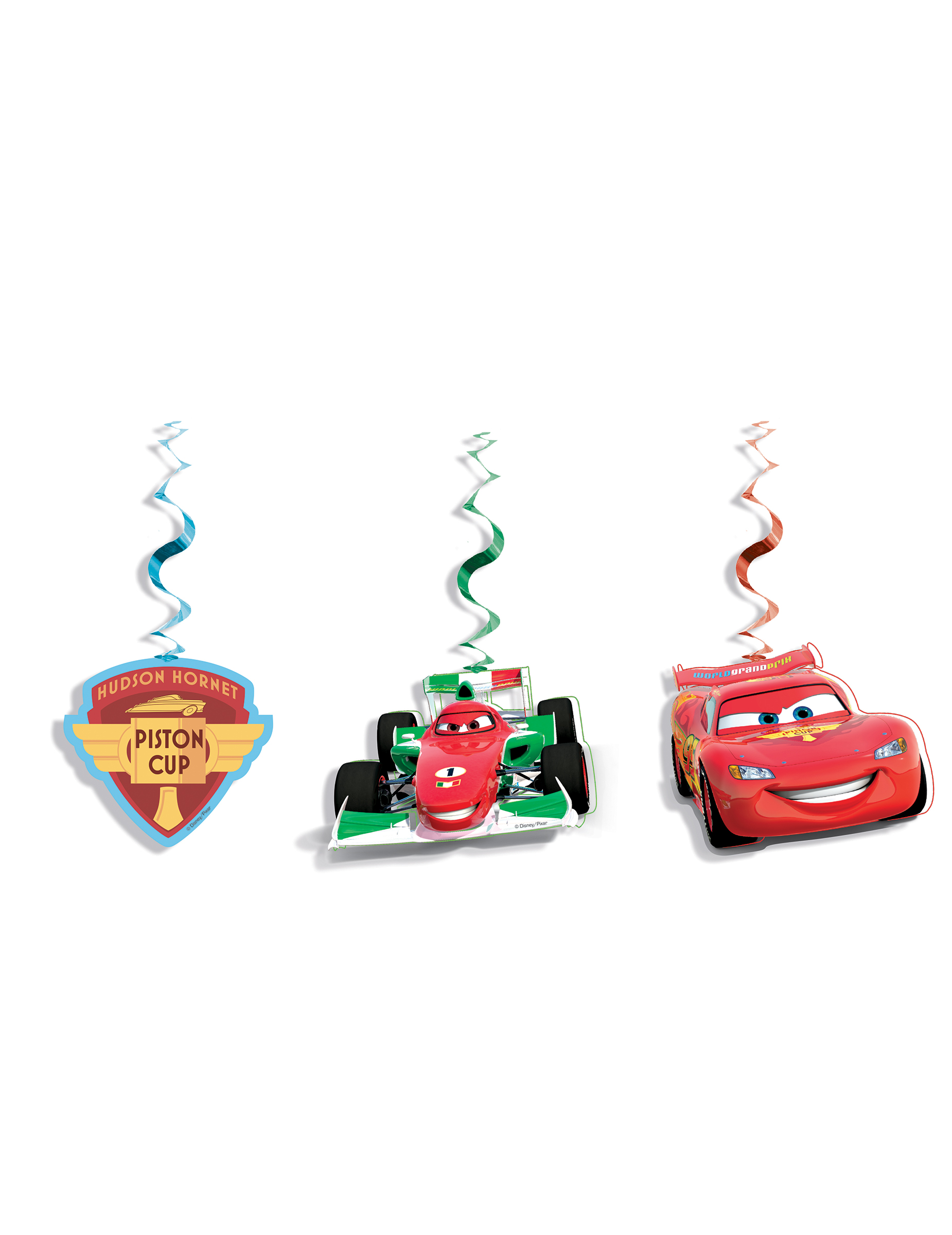 3 Décorations à suspendre Cars Ice 70 cm
