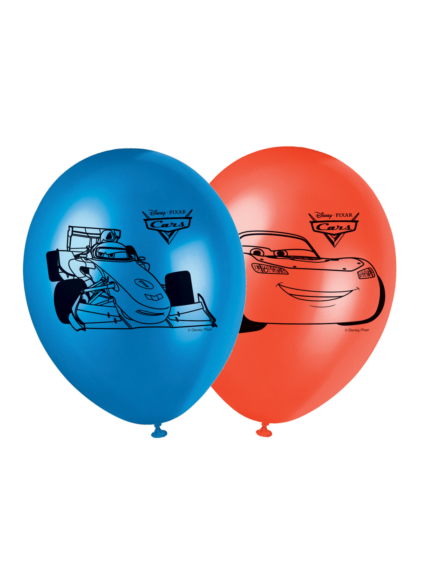 8 Ballons latex Cars