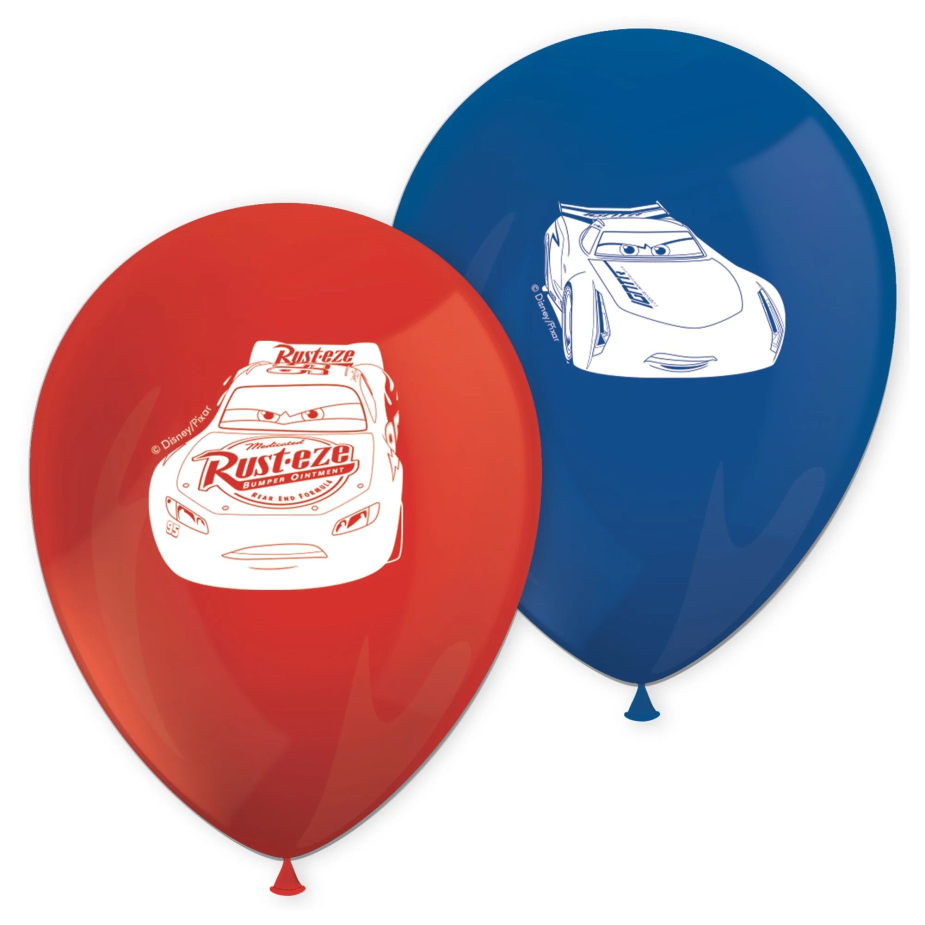 8 Ballons latex Cars