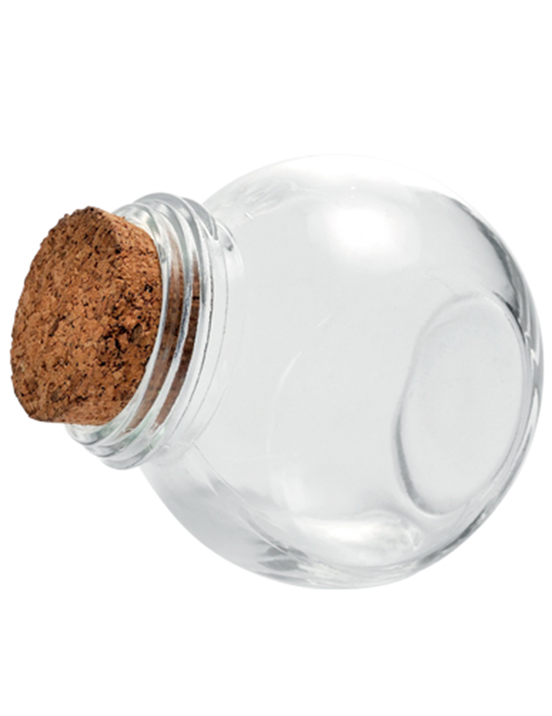 Petit bocal en verre avec bouchon liège 5,5 cm