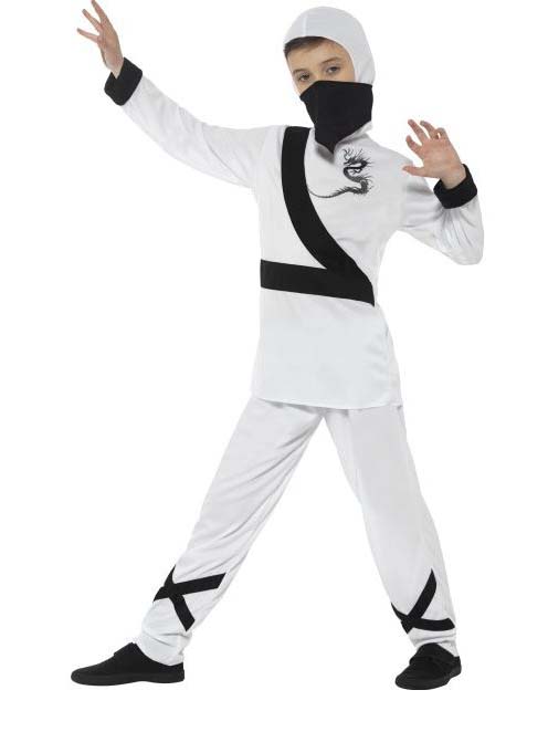 Déguisement ninja blanc garçon