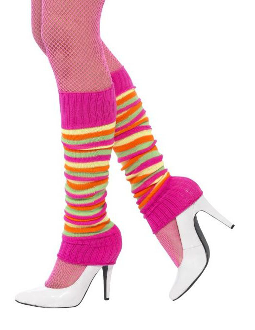 Jambières striées roses et multicolores femme
