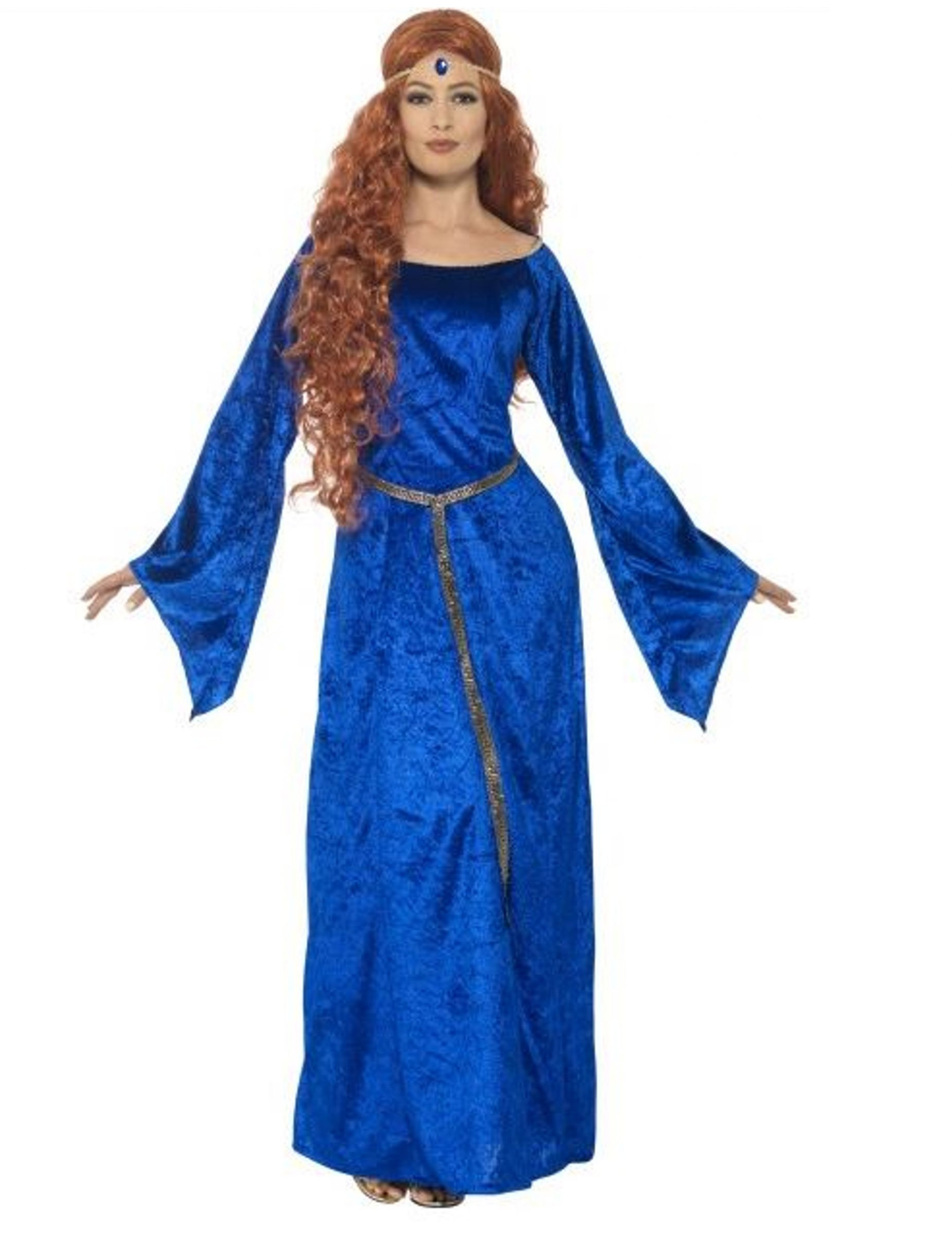 Déguisement médiévale bleue femme