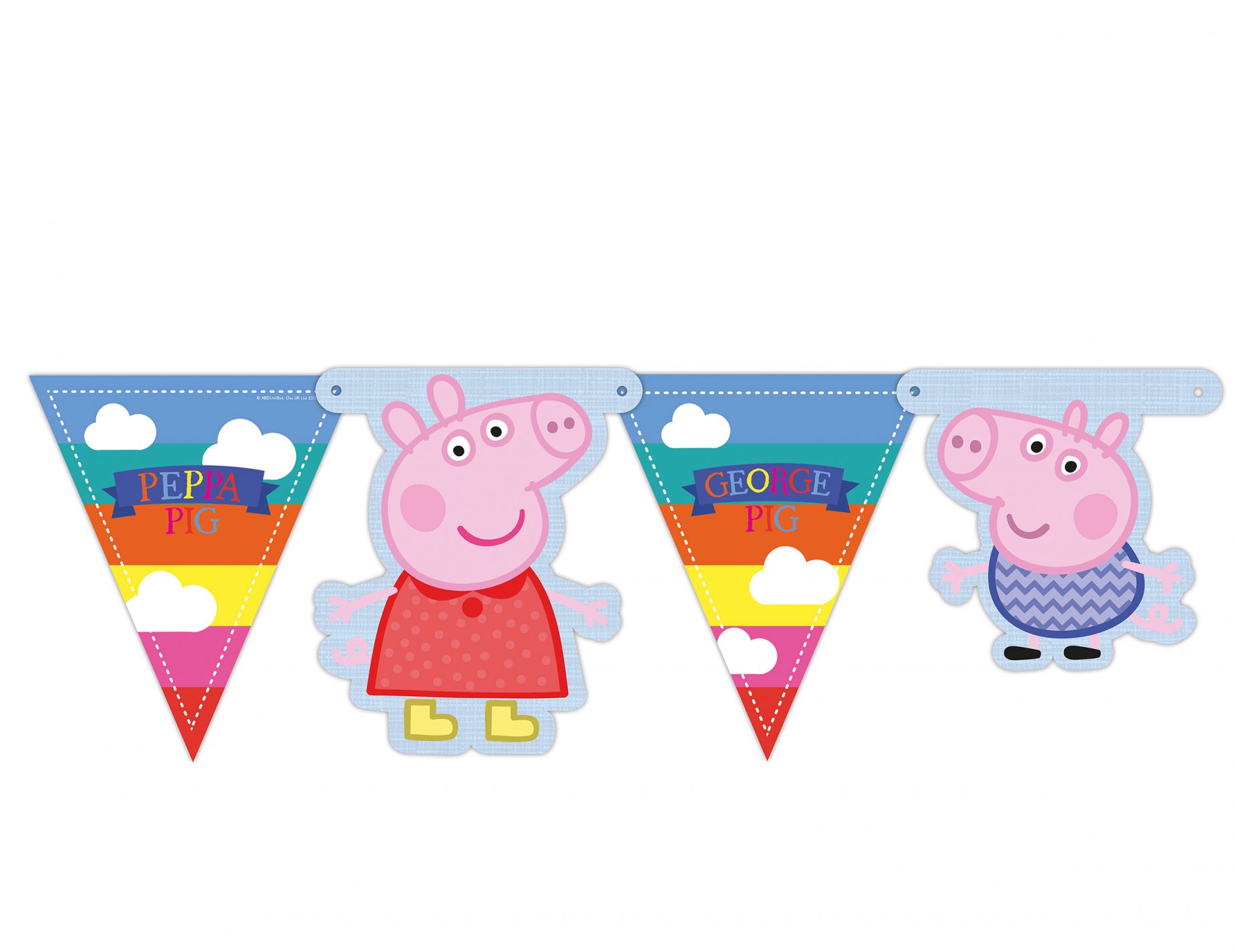 Guirlande fanions Peppa Pig 150 cm