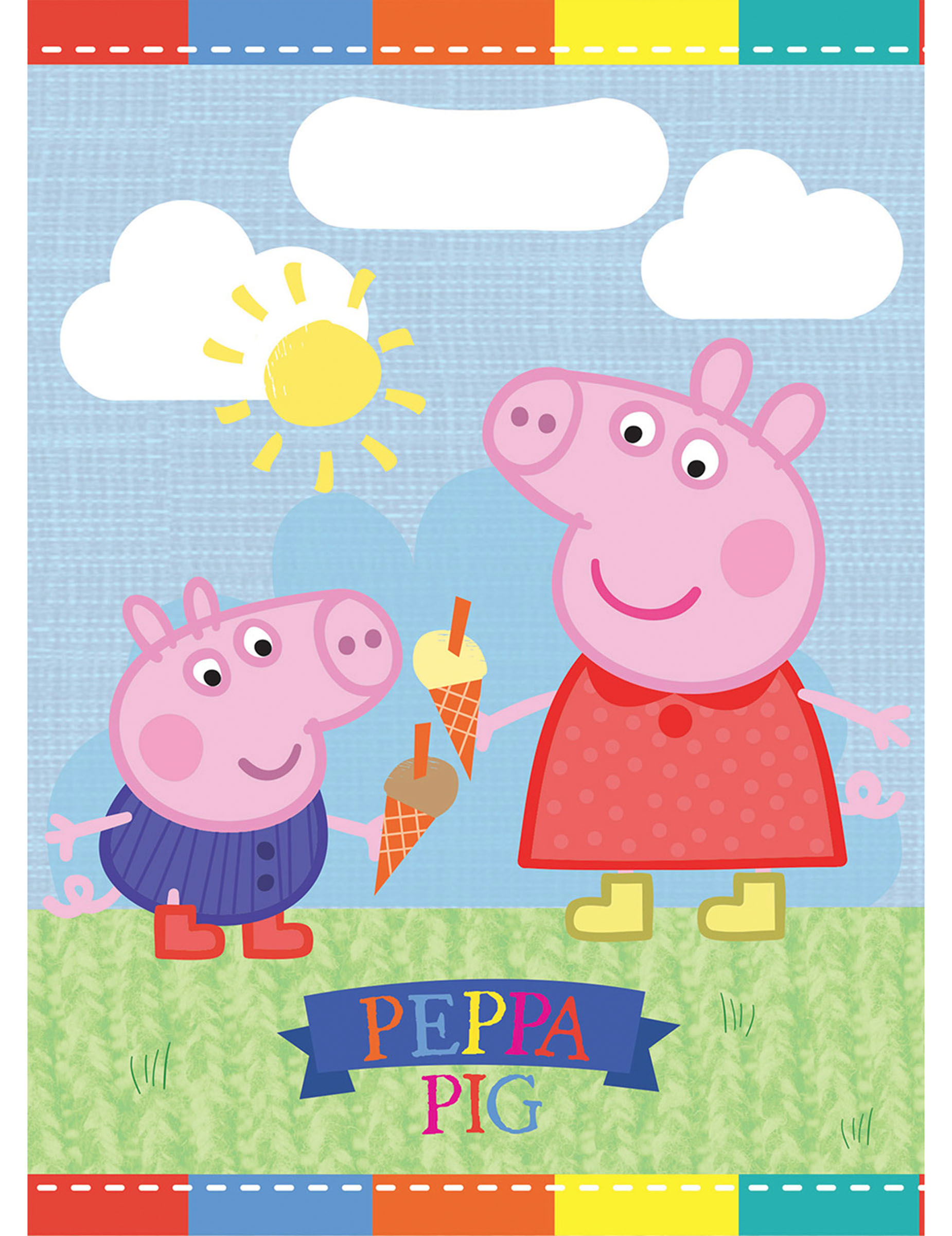 8 Sacs de fête Peppa Pig