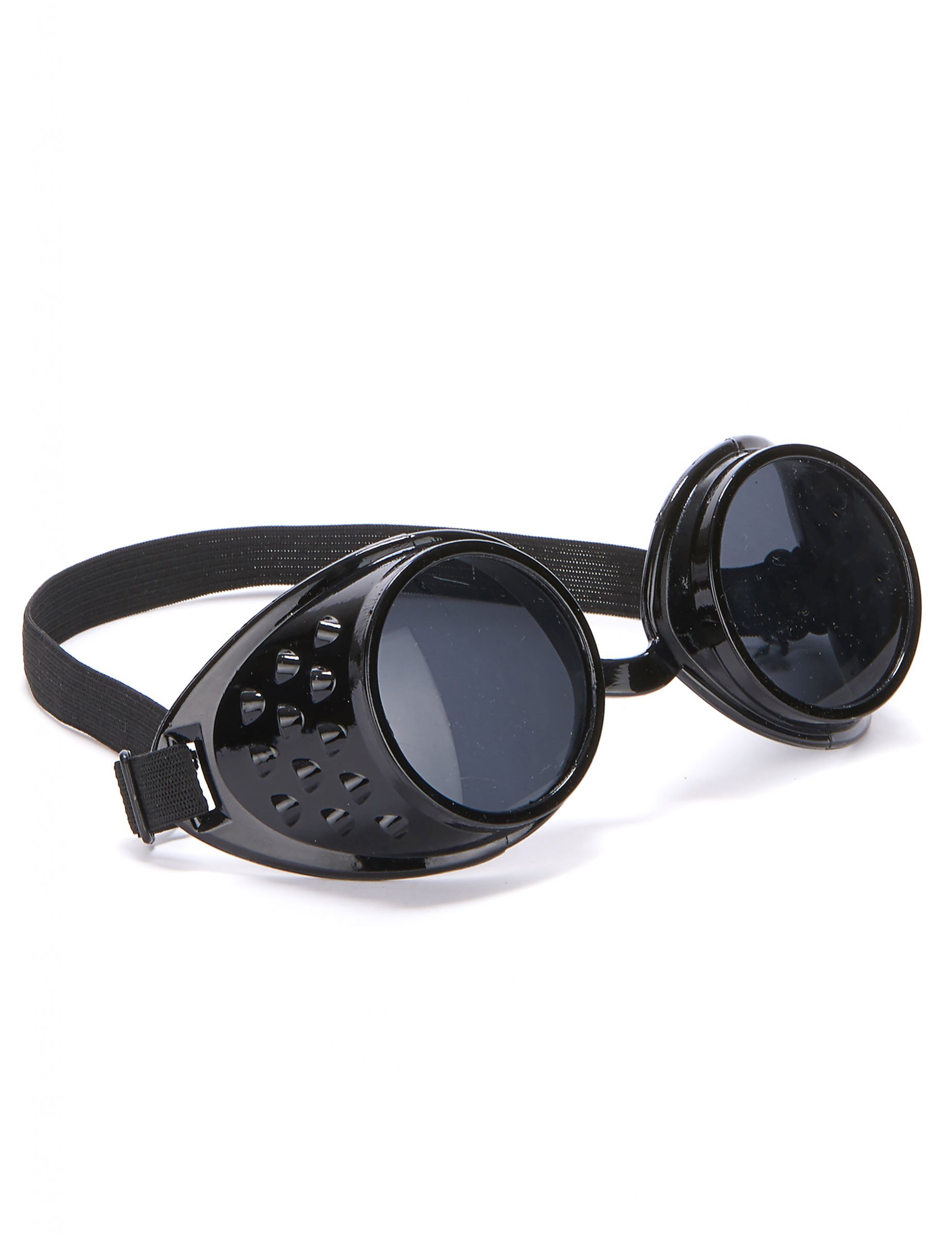 Lunettes noires de biker plastique adulte