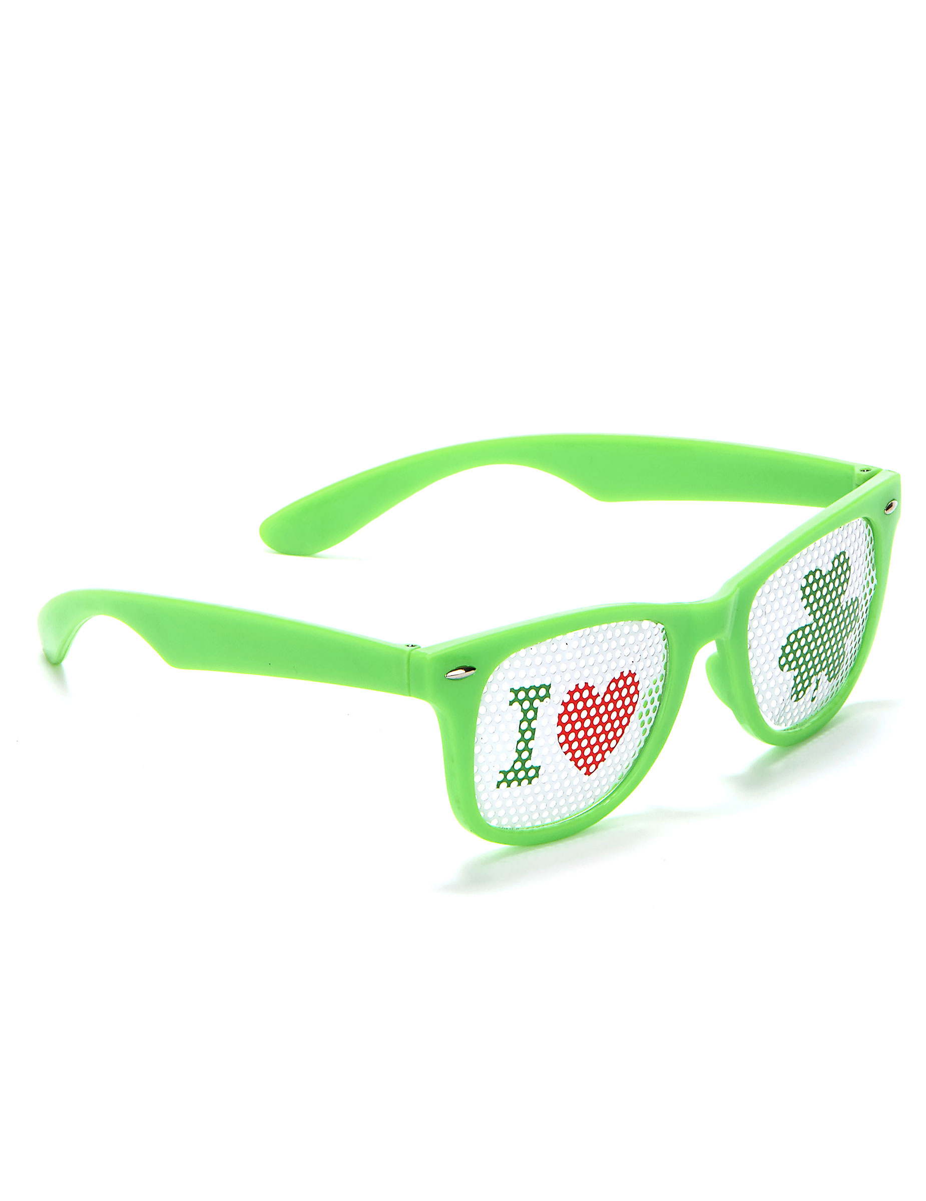 Lunettes vertes Saint-Patrick plastique adulte