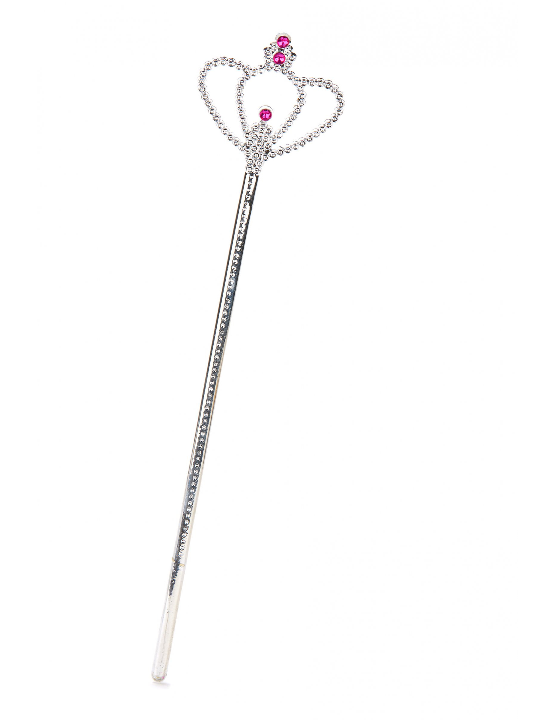 Baguette princesse diamant argentée adulte et enfant