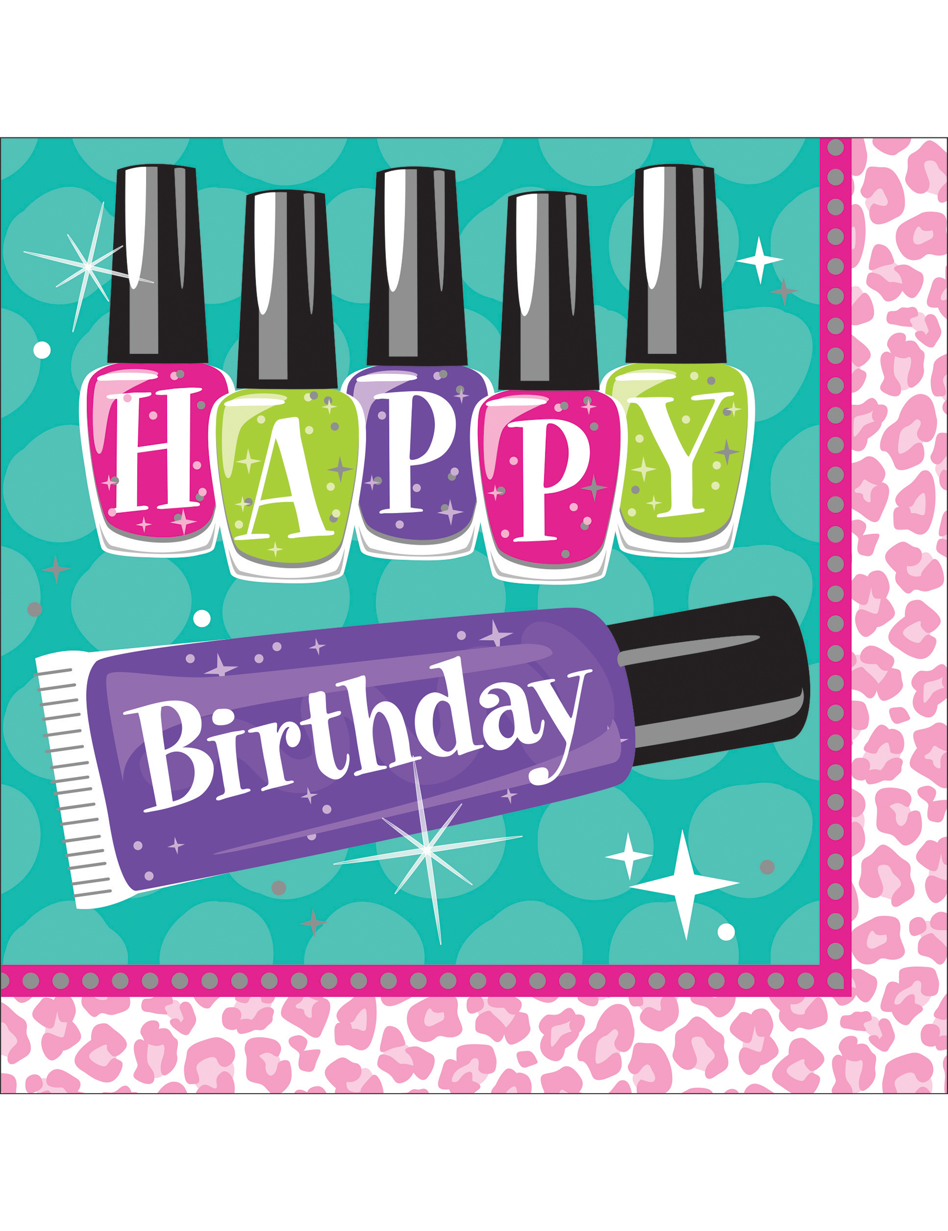 16 Serviettes en papier Make Up - 33 x 33 cm